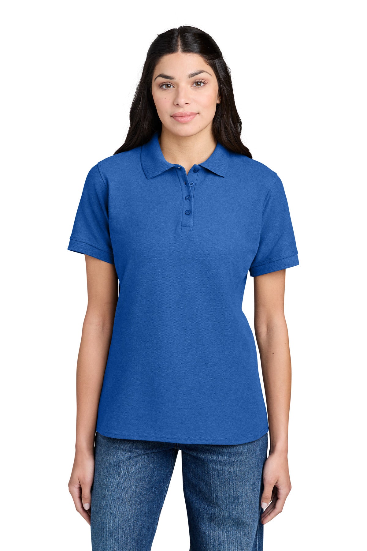 Port & Co ® Women's Core Blend Pique Polo. LKP155