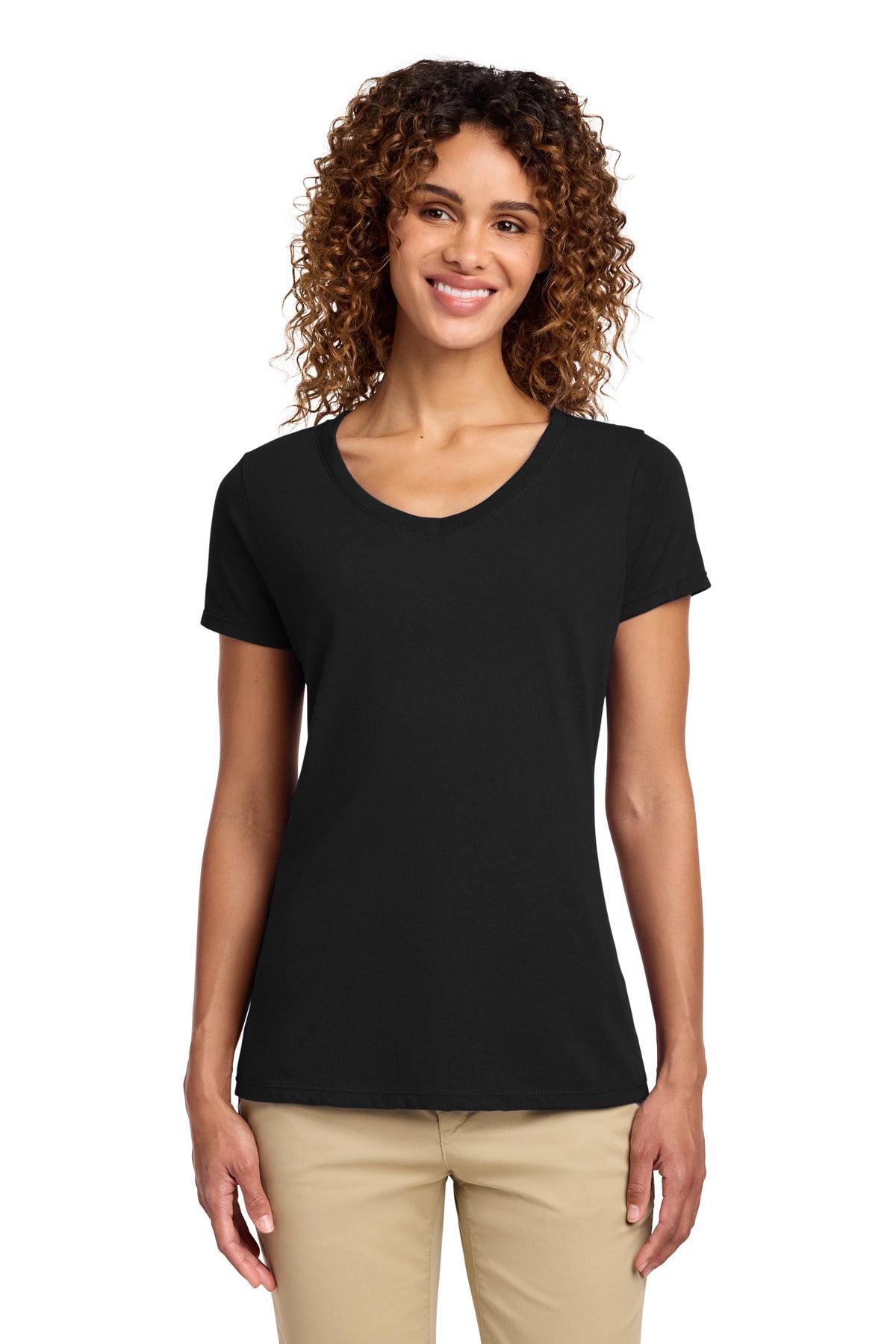 Port & Co ® Women's Fan Favorite V-Neck Tee. LPC450V