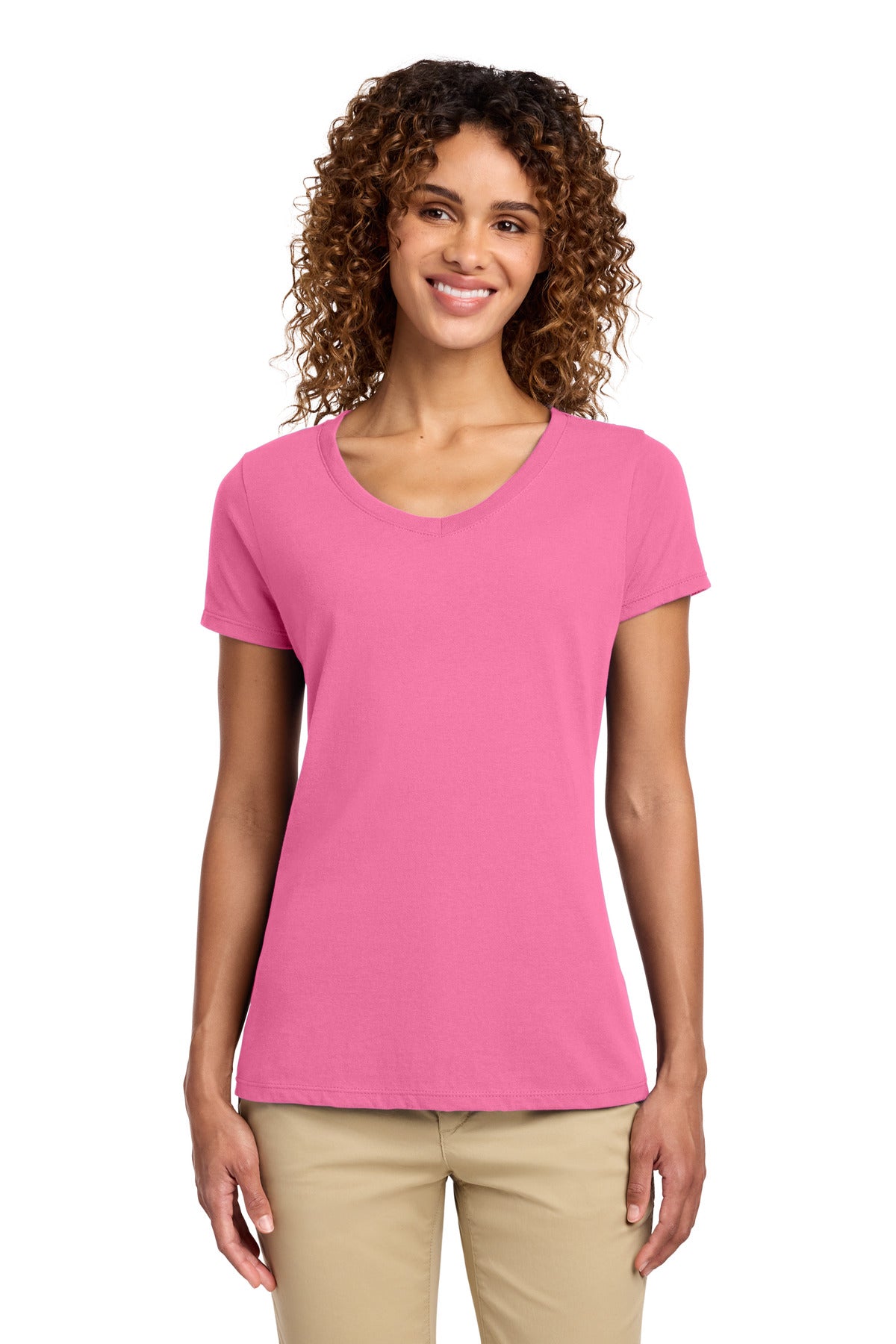 Port & Co ® Women's Fan Favorite V-Neck Tee. LPC450V
