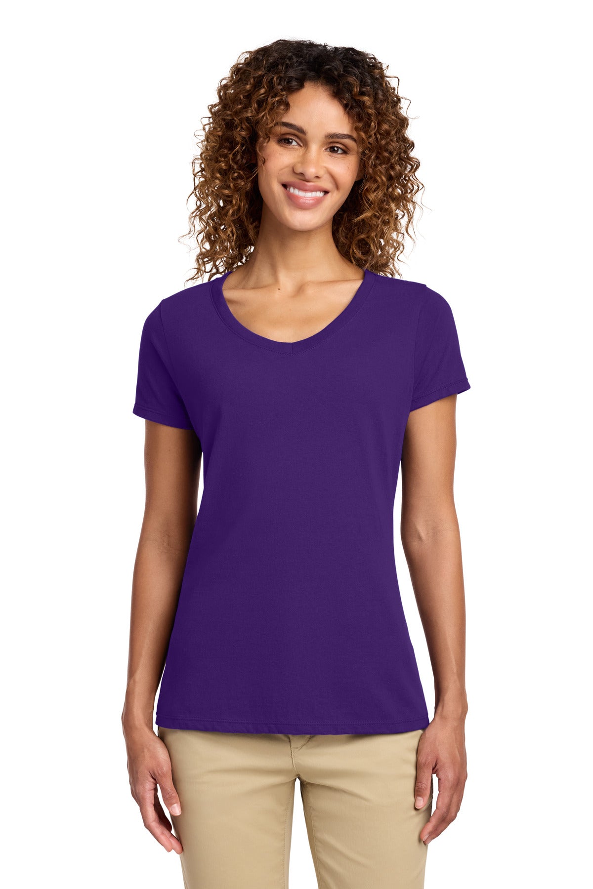 Port & Co ® Women's Fan Favorite V-Neck Tee. LPC450V
