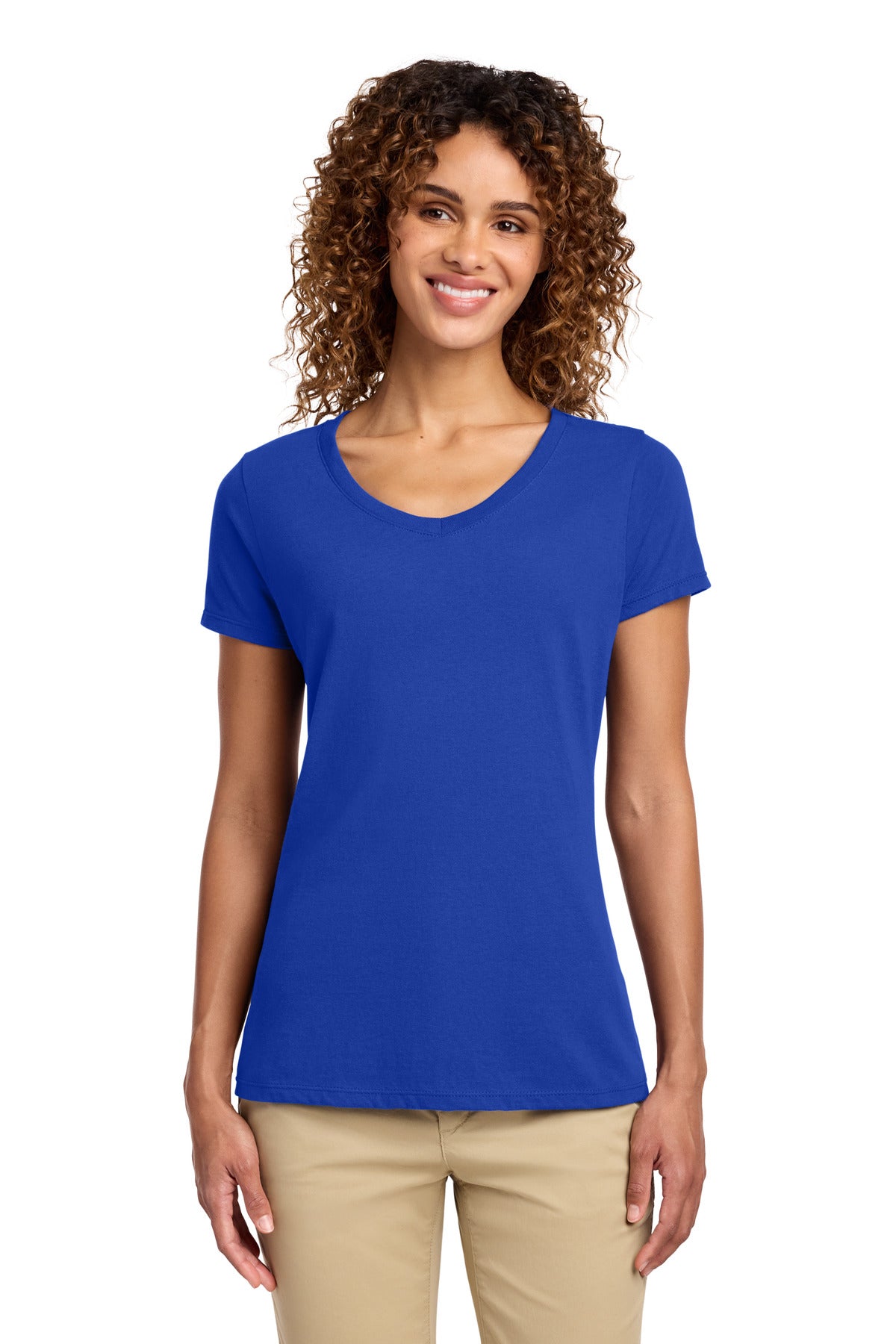Port & Co ® Women's Fan Favorite V-Neck Tee. LPC450V