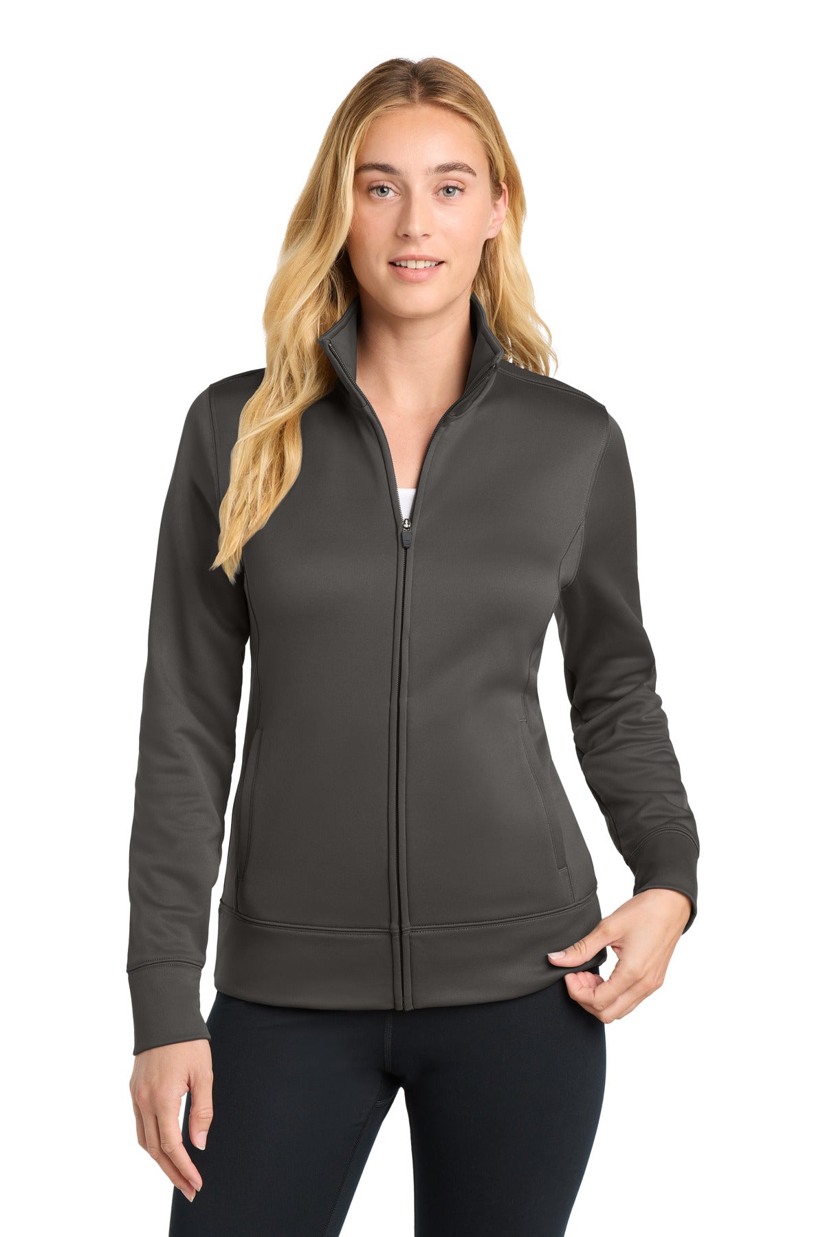 Sport-Tek ® Women's Sport-Wick ® Fleece Full-Zip Jacket. LST241