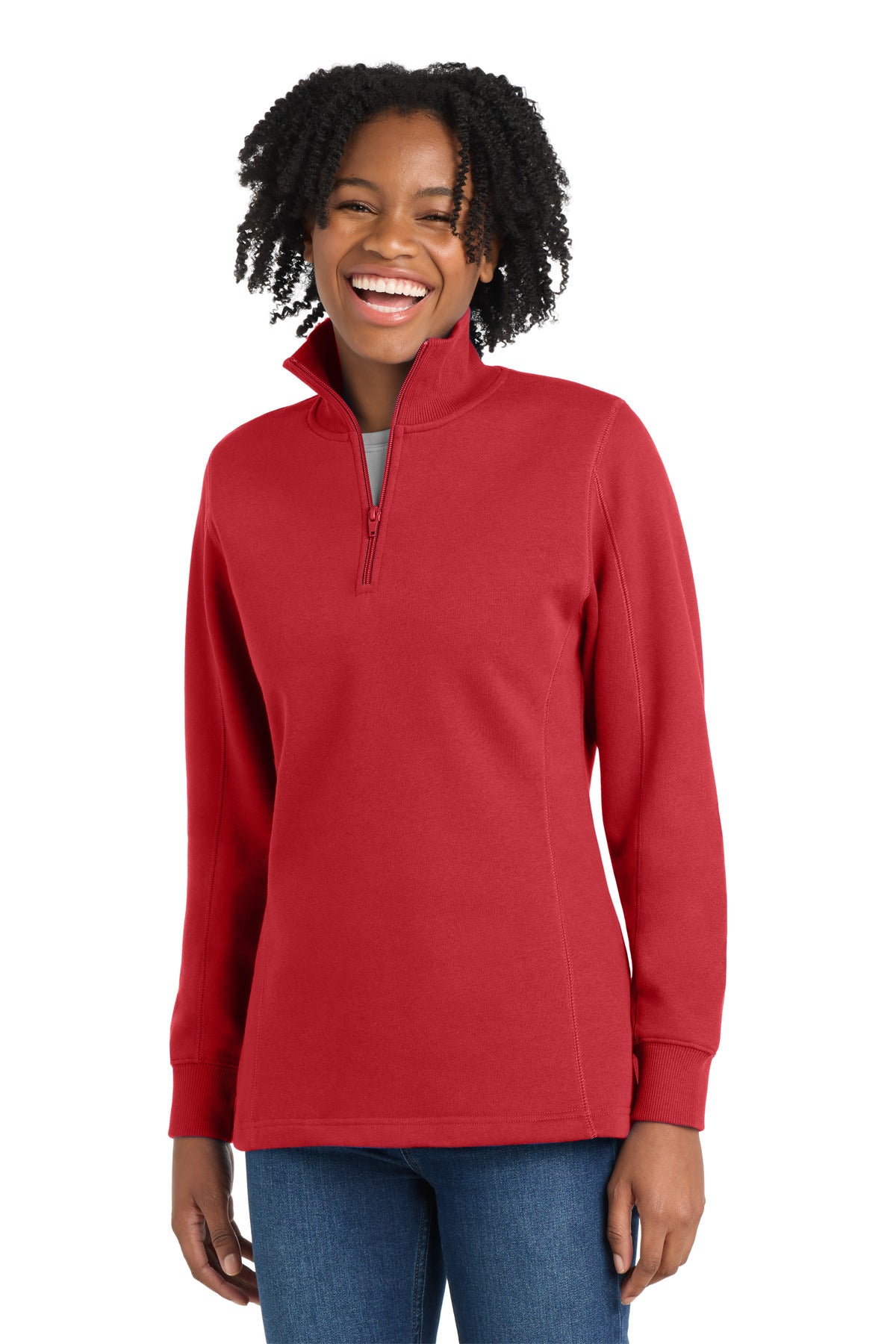 Sport-Tek ® Women's 1/4-Zip Sweatshirt. LST253