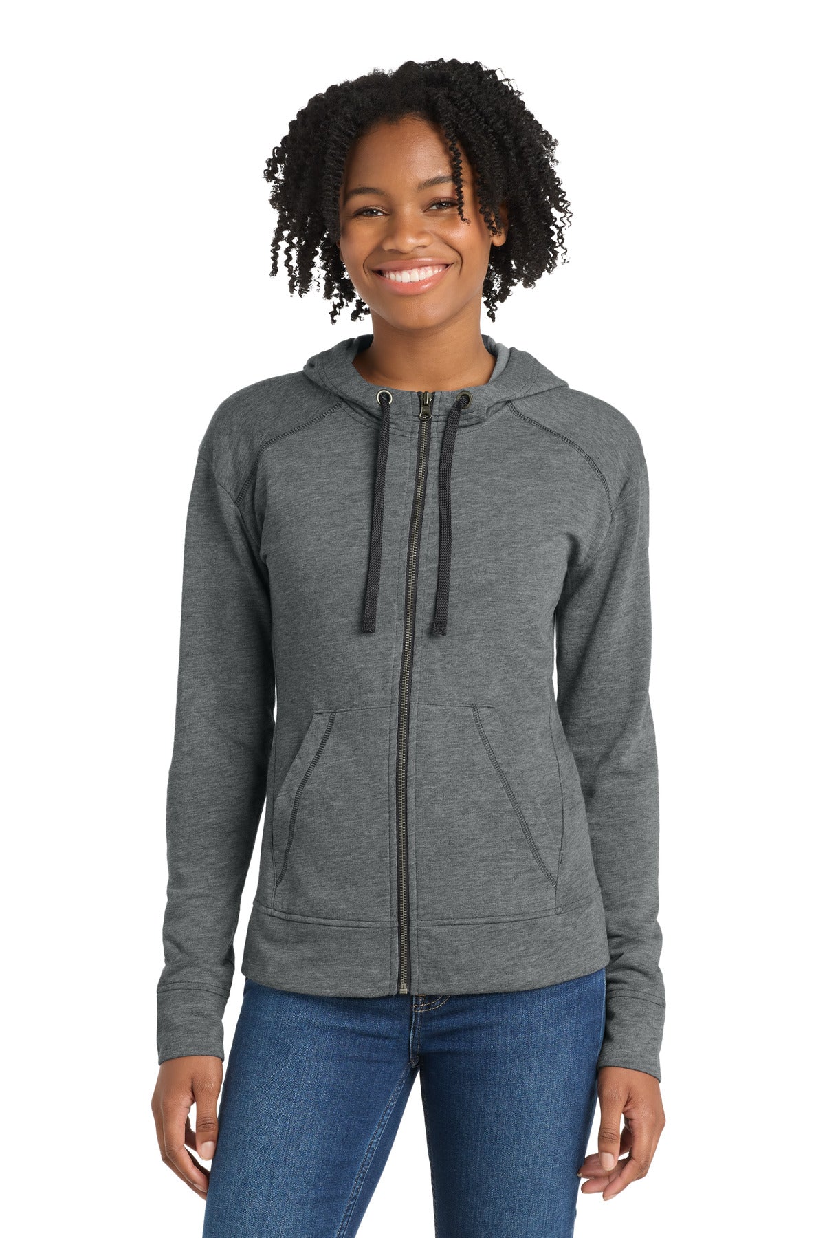 Sport-Tek ® Women's PosiCharge ® Tri-Blend Wicking Fleece Full-Zip Hooded Jacket LST293