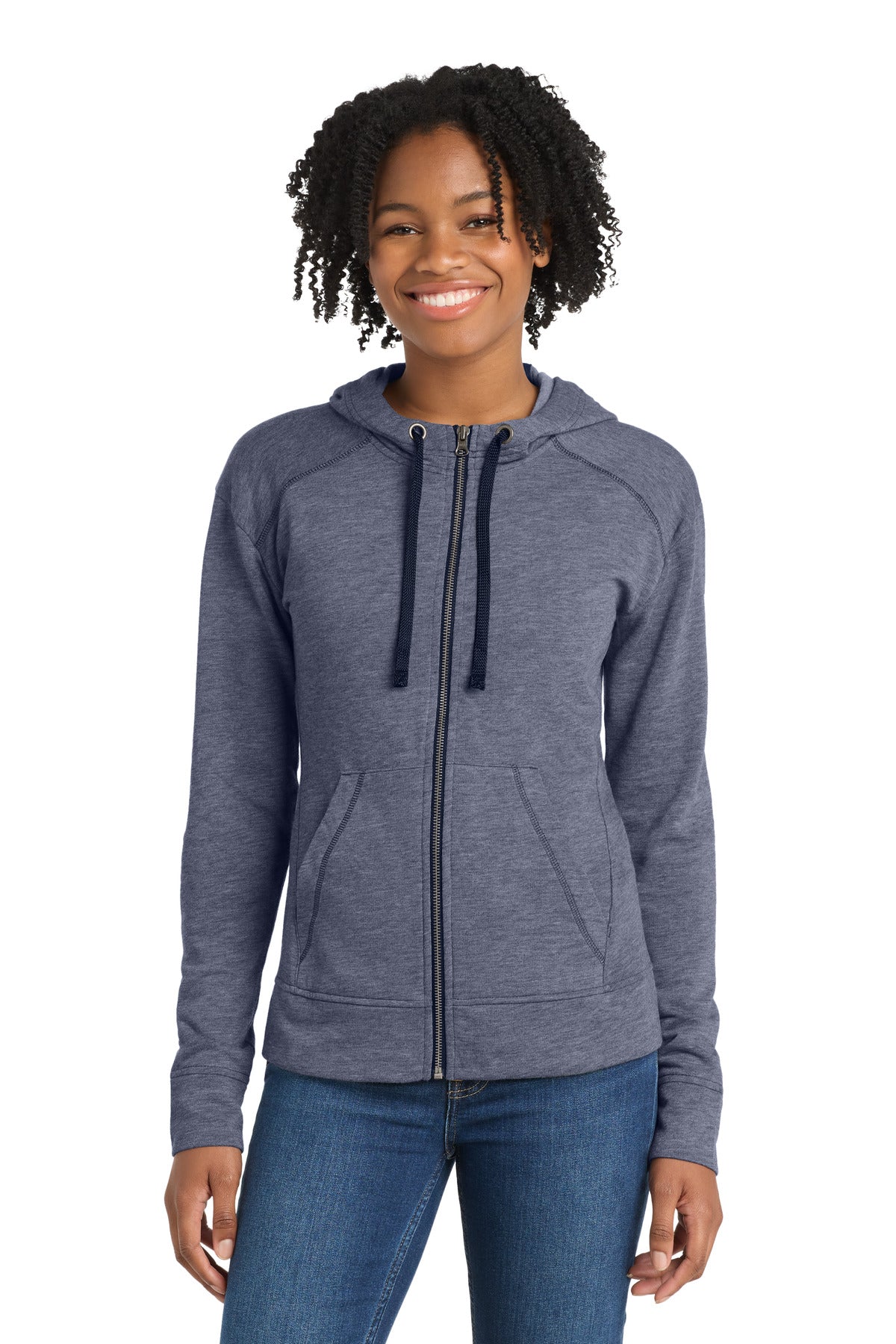 Sport-Tek ® Women's PosiCharge ® Tri-Blend Wicking Fleece Full-Zip Hooded Jacket LST293