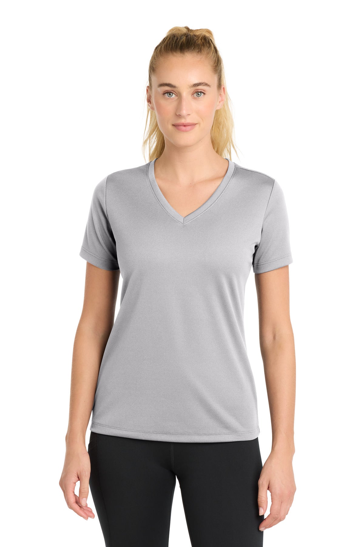 Sport-Tek ® Women's PosiCharge ® RacerMesh ® V-Neck Tee. LST340