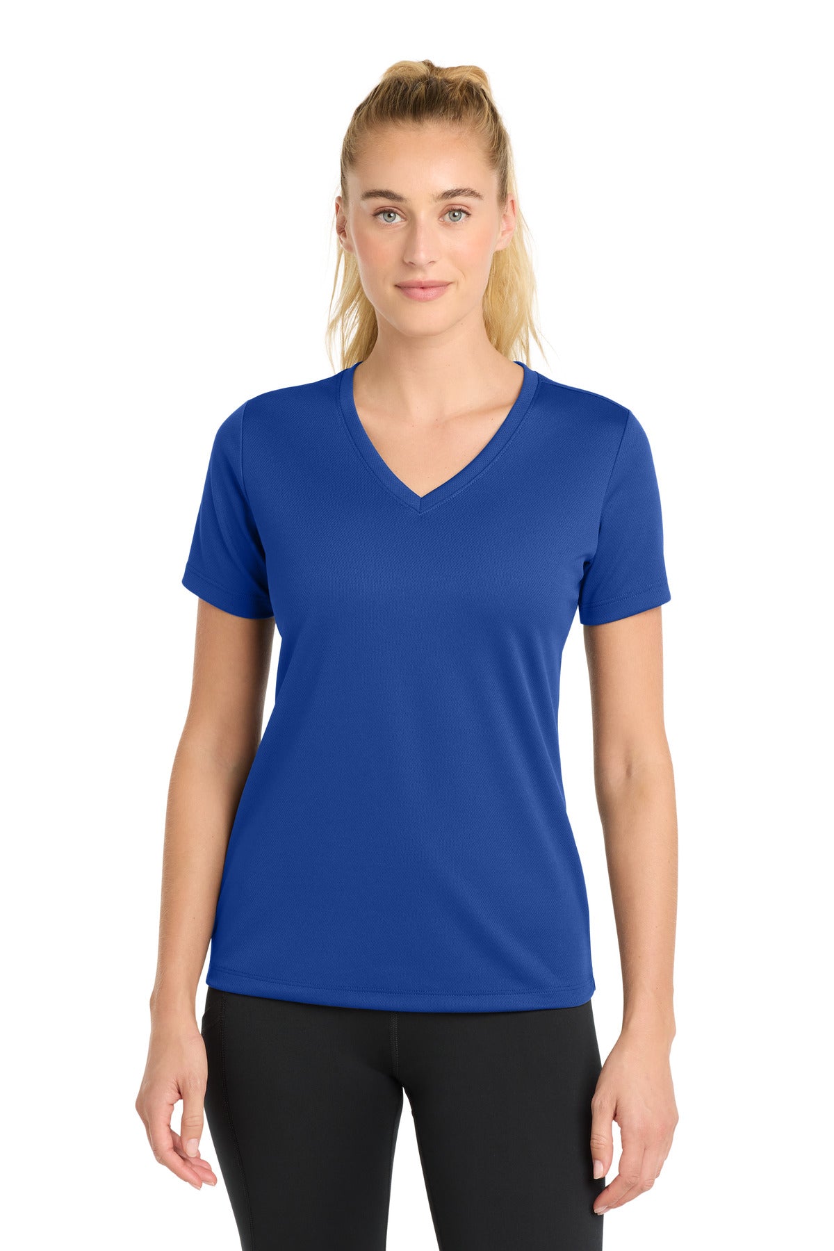 Sport-Tek ® Women's PosiCharge ® RacerMesh ® V-Neck Tee. LST340