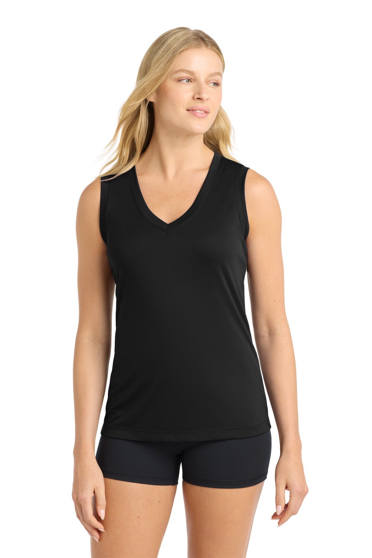 Sport-Tek ® Women's Sleeveless PosiCharge ® Competitor™ V-Neck Tee. LST352