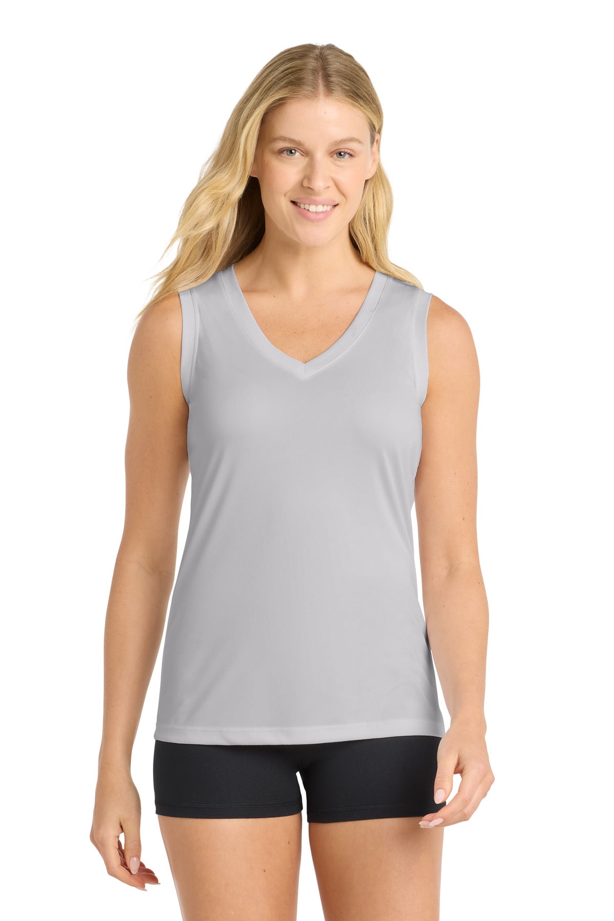 Sport-Tek ® Women's Sleeveless PosiCharge ® Competitor™ V-Neck Tee. LST352