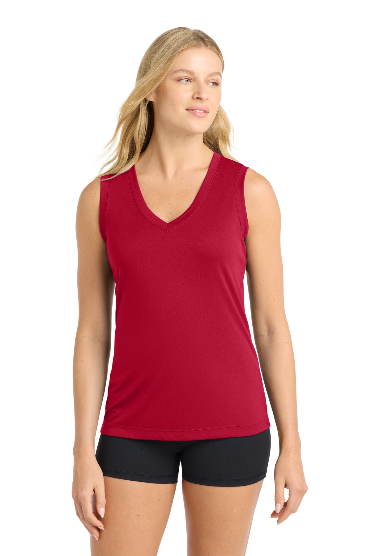 Sport-Tek ® Women's Sleeveless PosiCharge ® Competitor™ V-Neck Tee. LST352