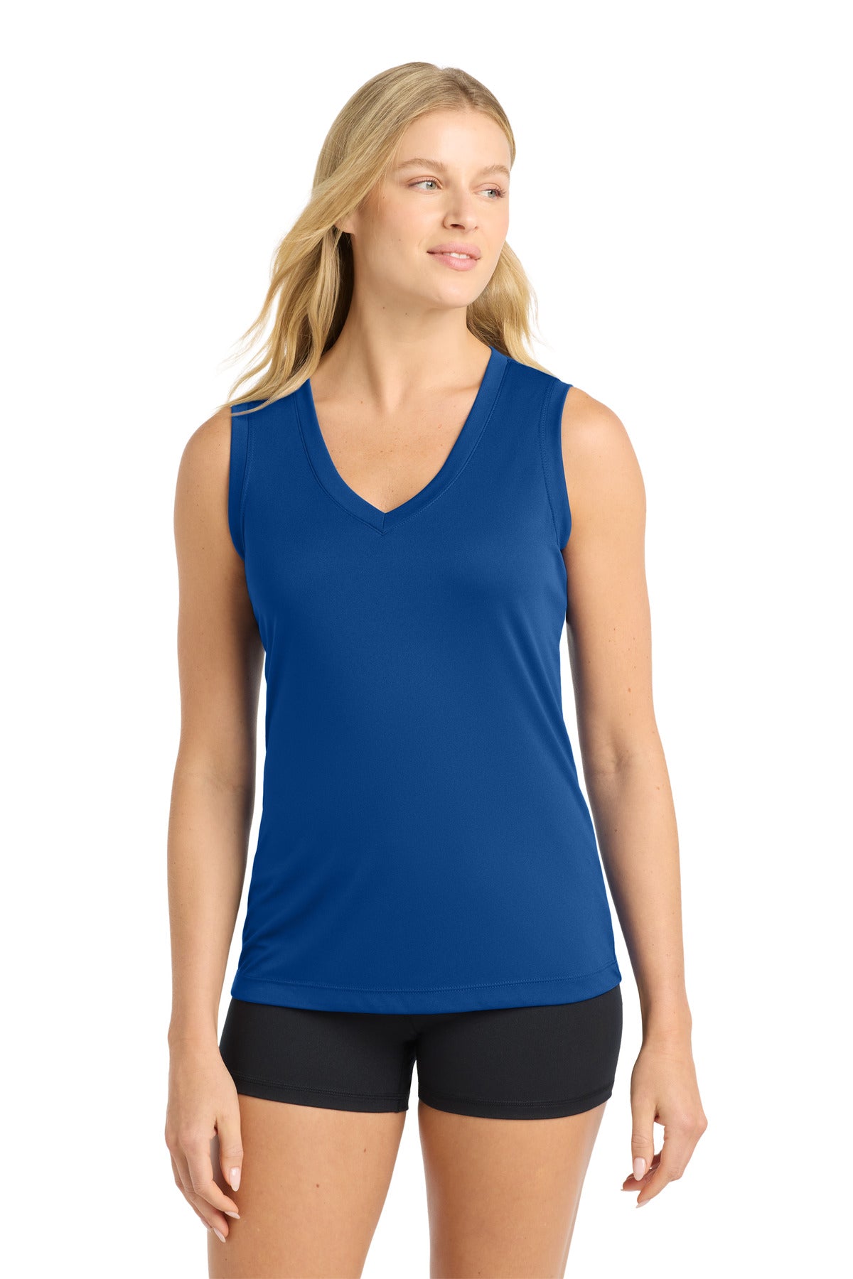 Sport-Tek ® Women's Sleeveless PosiCharge ® Competitor™ V-Neck Tee. LST352