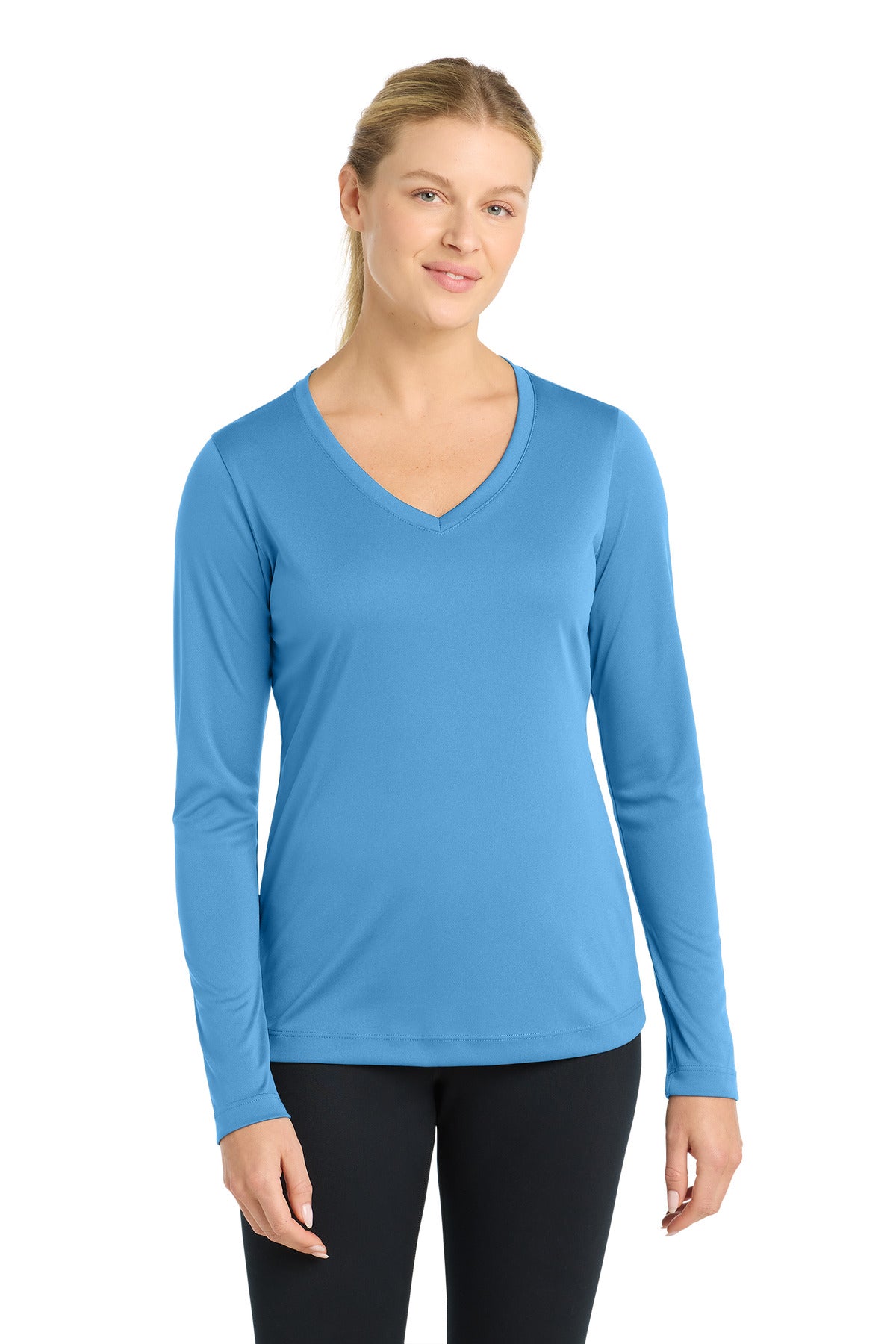 Sport-Tek ® Women's Long Sleeve PosiCharge ® Competitor™ V-Neck Tee. LST353LS
