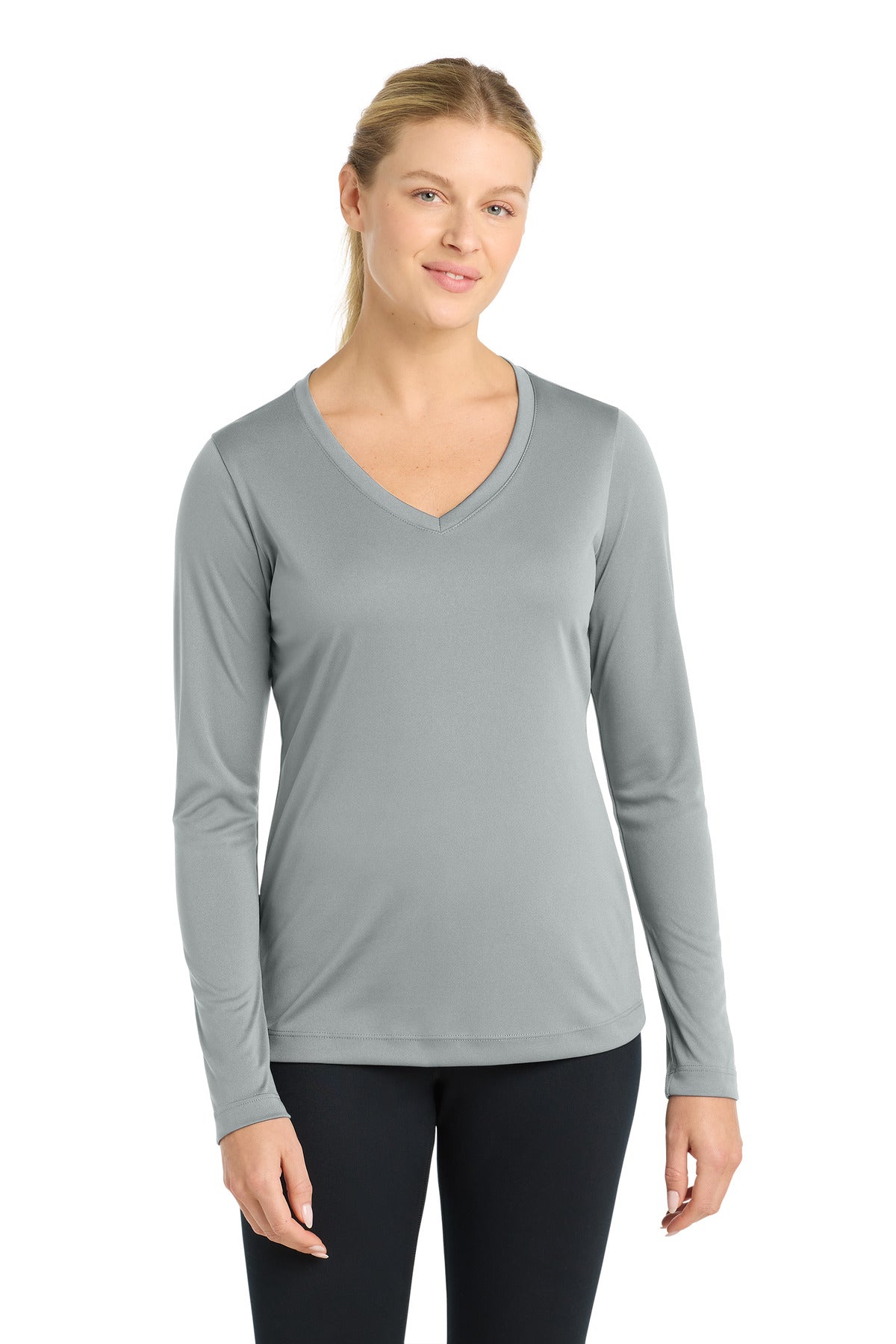 Sport-Tek ® Women's Long Sleeve PosiCharge ® Competitor™ V-Neck Tee. LST353LS