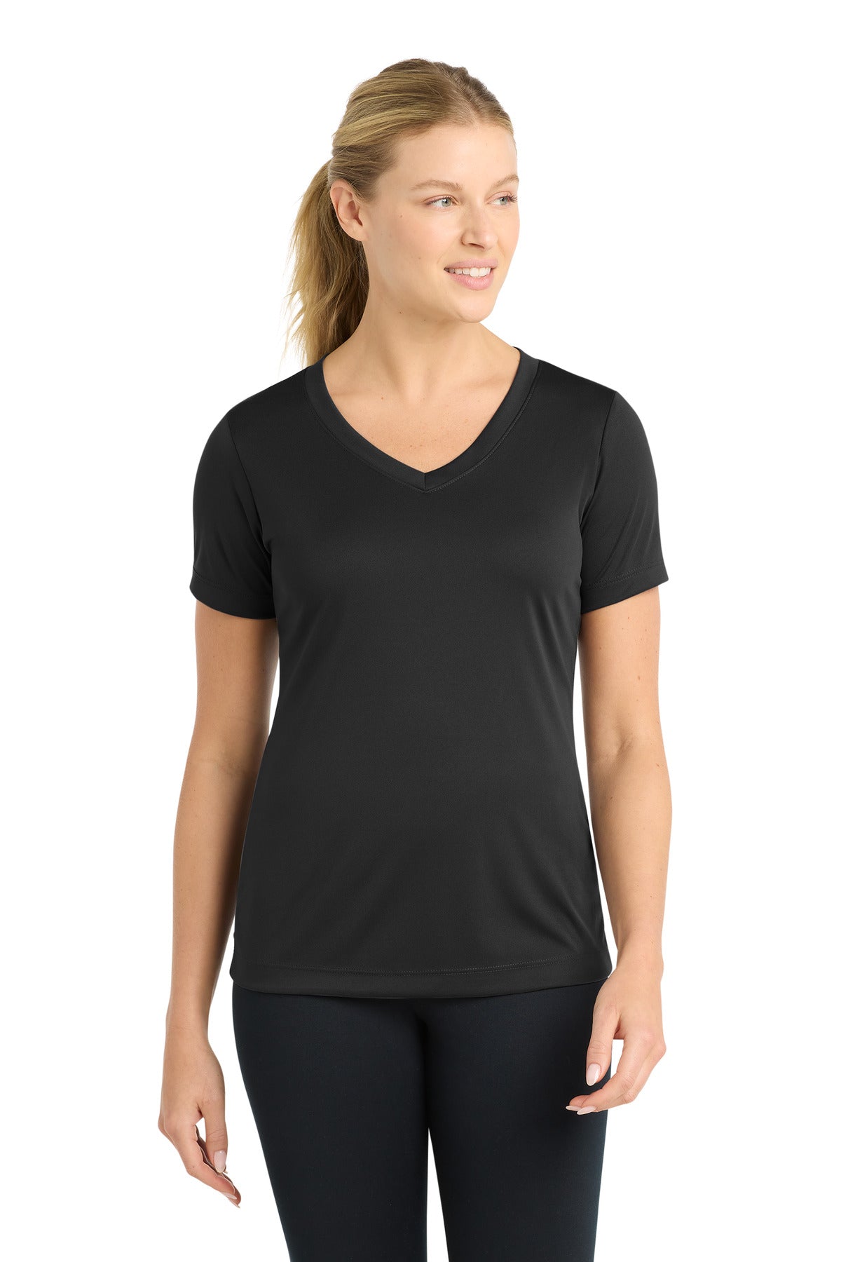 Sport-Tek ® Women's PosiCharge ® Competitor™ V-Neck Tee. LST353