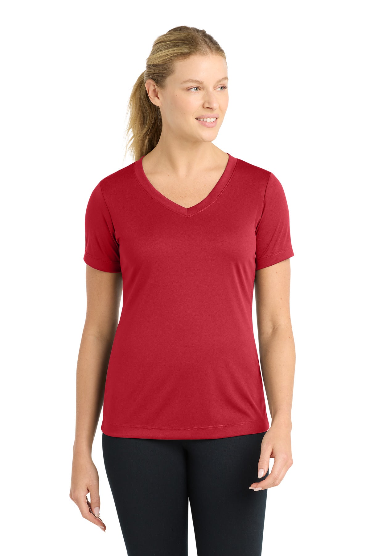 Sport-Tek ® Women's PosiCharge ® Competitor™ V-Neck Tee. LST353