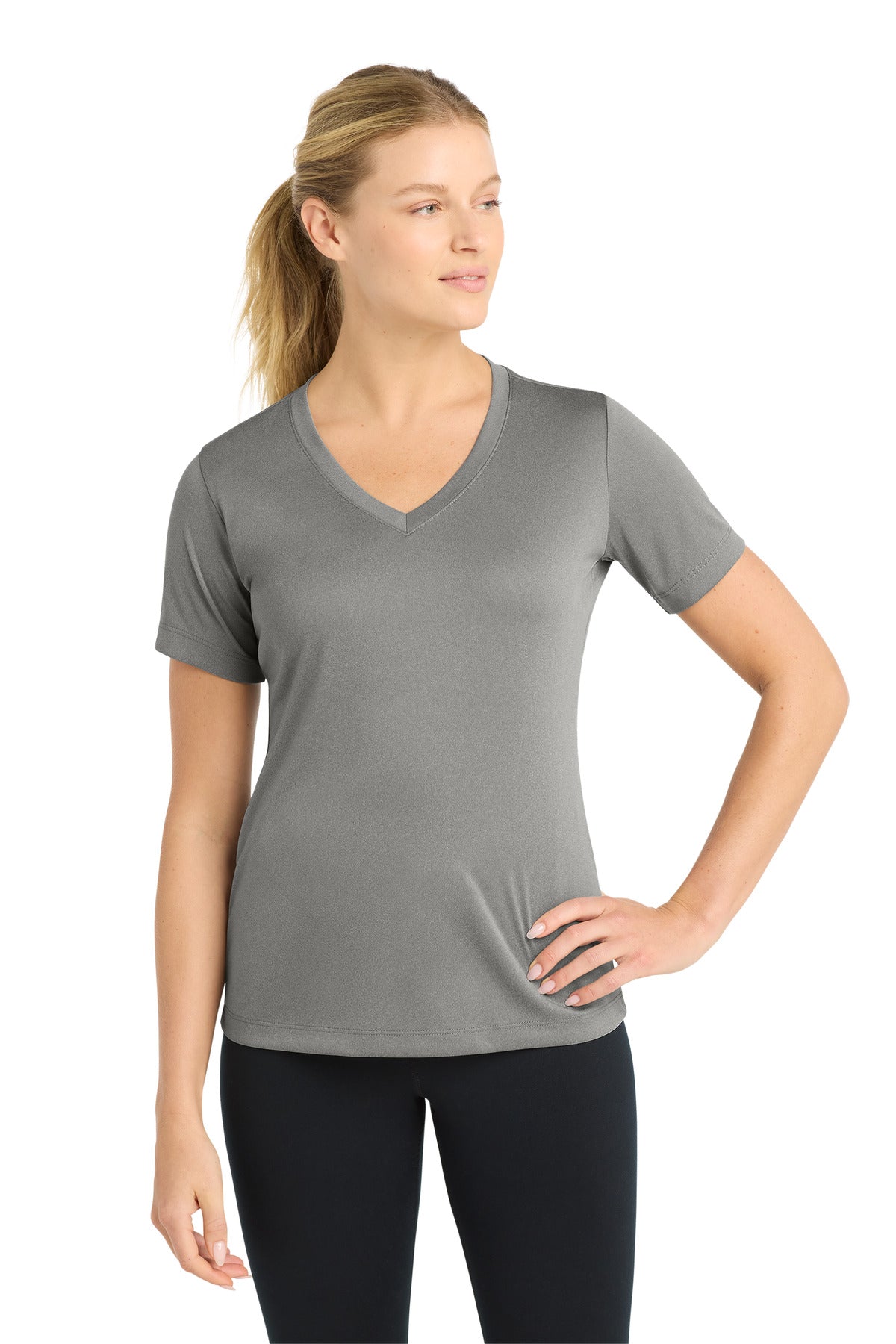 Sport-Tek ® Women's PosiCharge ® Competitor™ V-Neck Tee. LST353