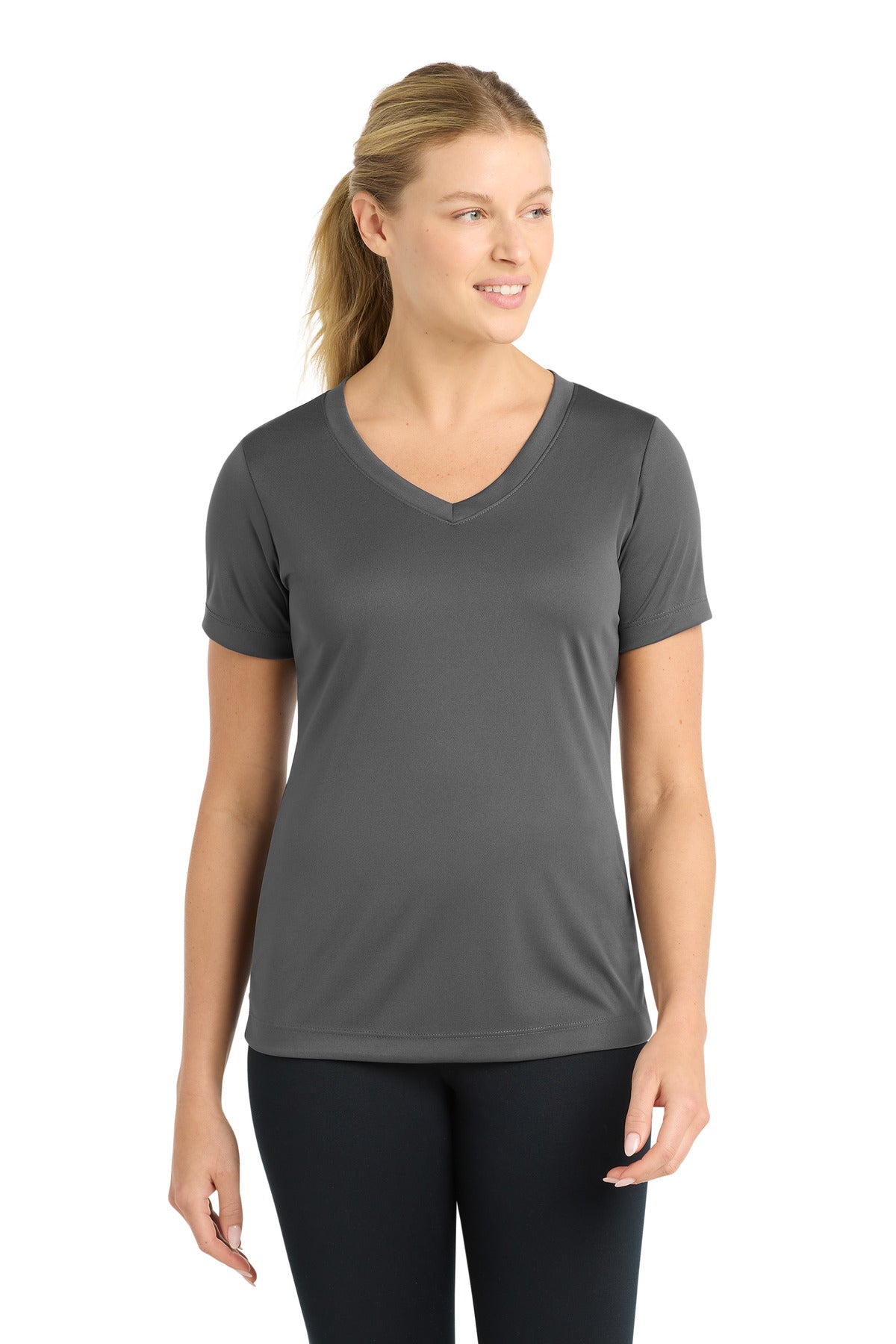 Sport-Tek ® Women's PosiCharge ® Competitor™ V-Neck Tee. LST353