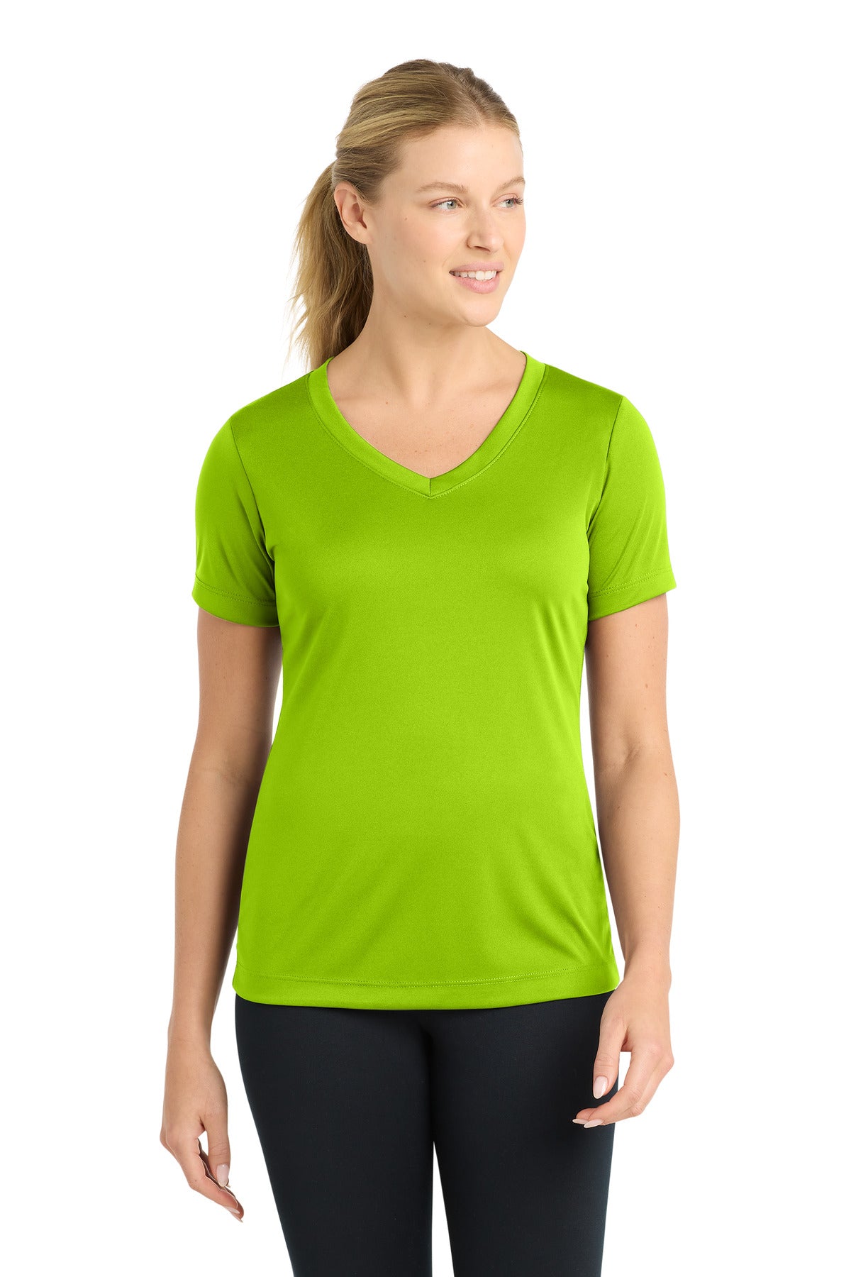Sport-Tek ® Women's PosiCharge ® Competitor™ V-Neck Tee. LST353