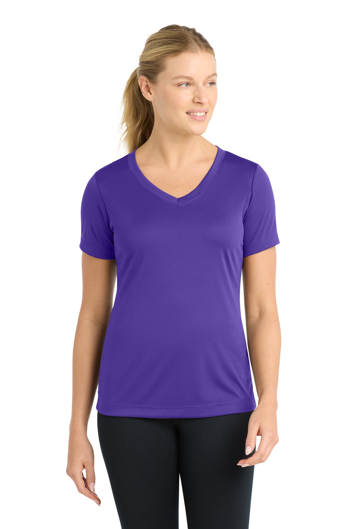 Sport-Tek ® Women's PosiCharge ® Competitor™ V-Neck Tee. LST353