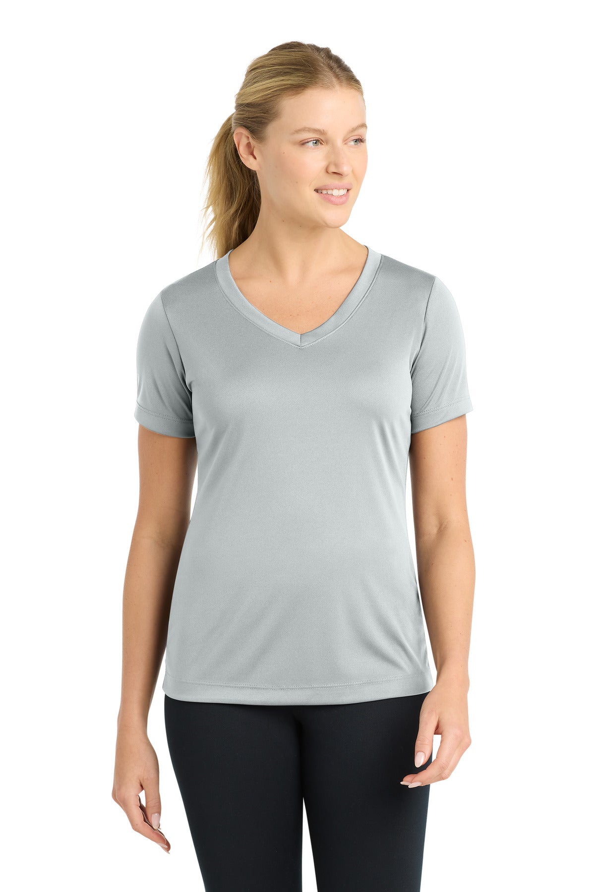 Sport-Tek ® Women's PosiCharge ® Competitor™ V-Neck Tee. LST353