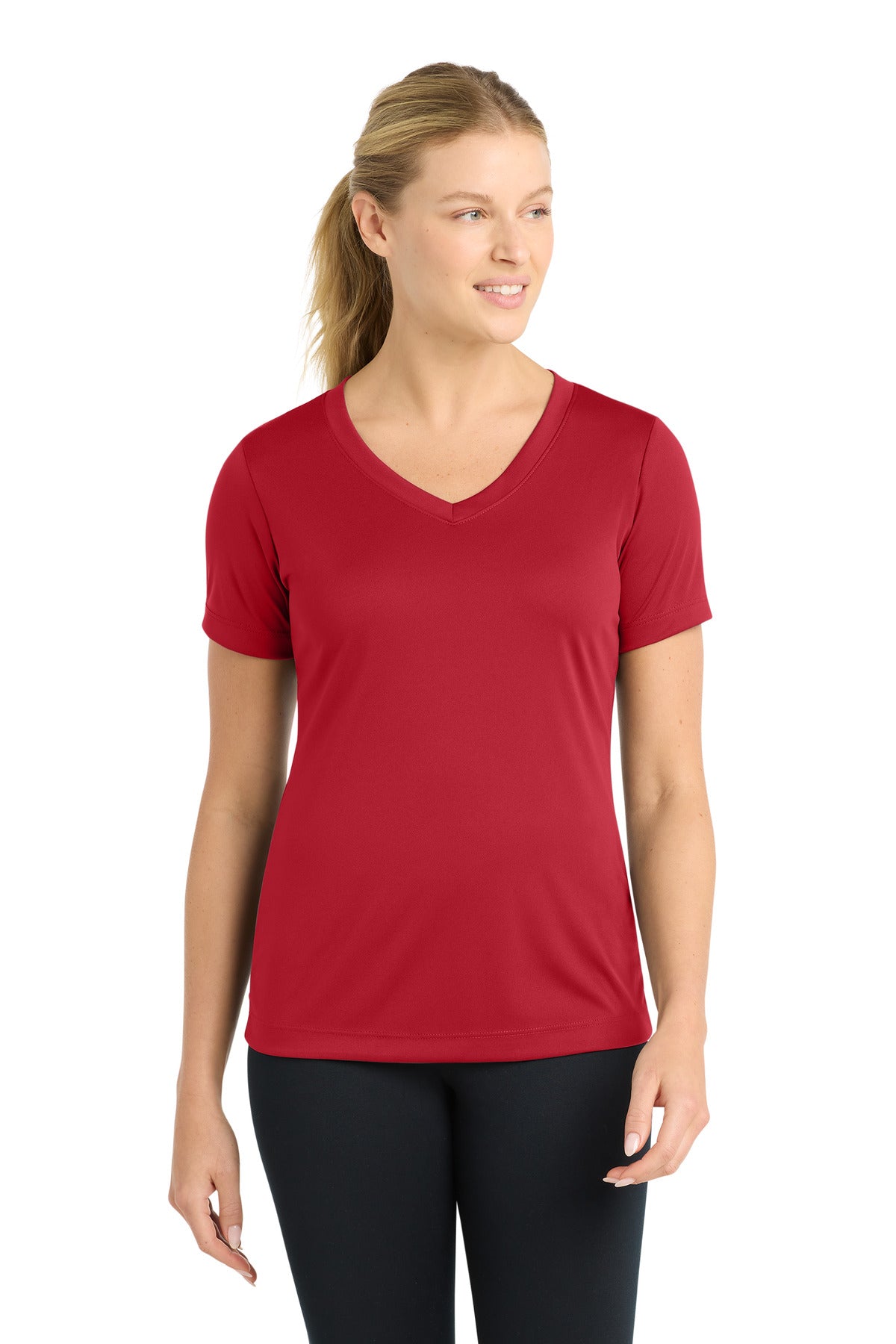 Sport-Tek ® Women's PosiCharge ® Competitor™ V-Neck Tee. LST353