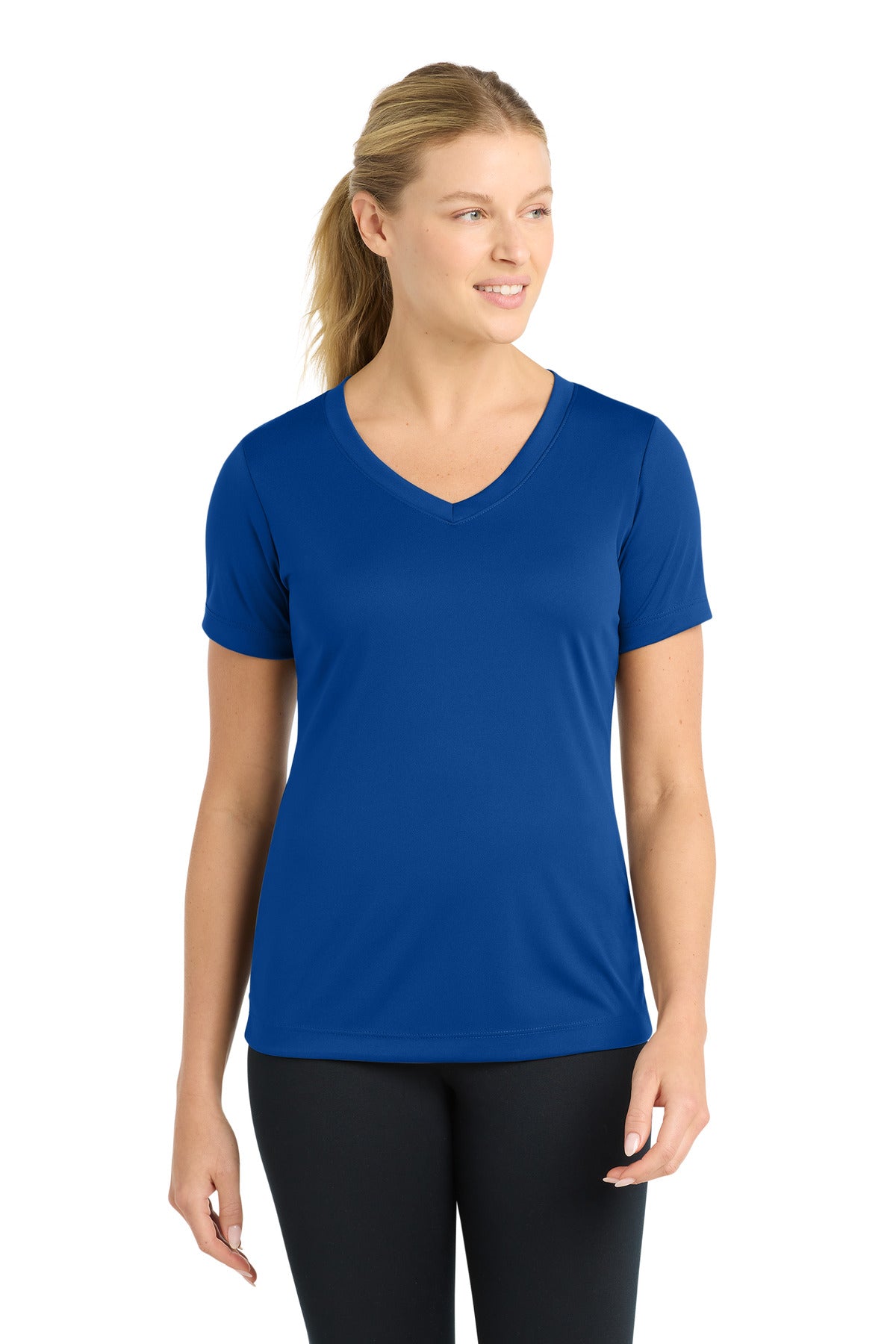 Sport-Tek ® Women's PosiCharge ® Competitor™ V-Neck Tee. LST353