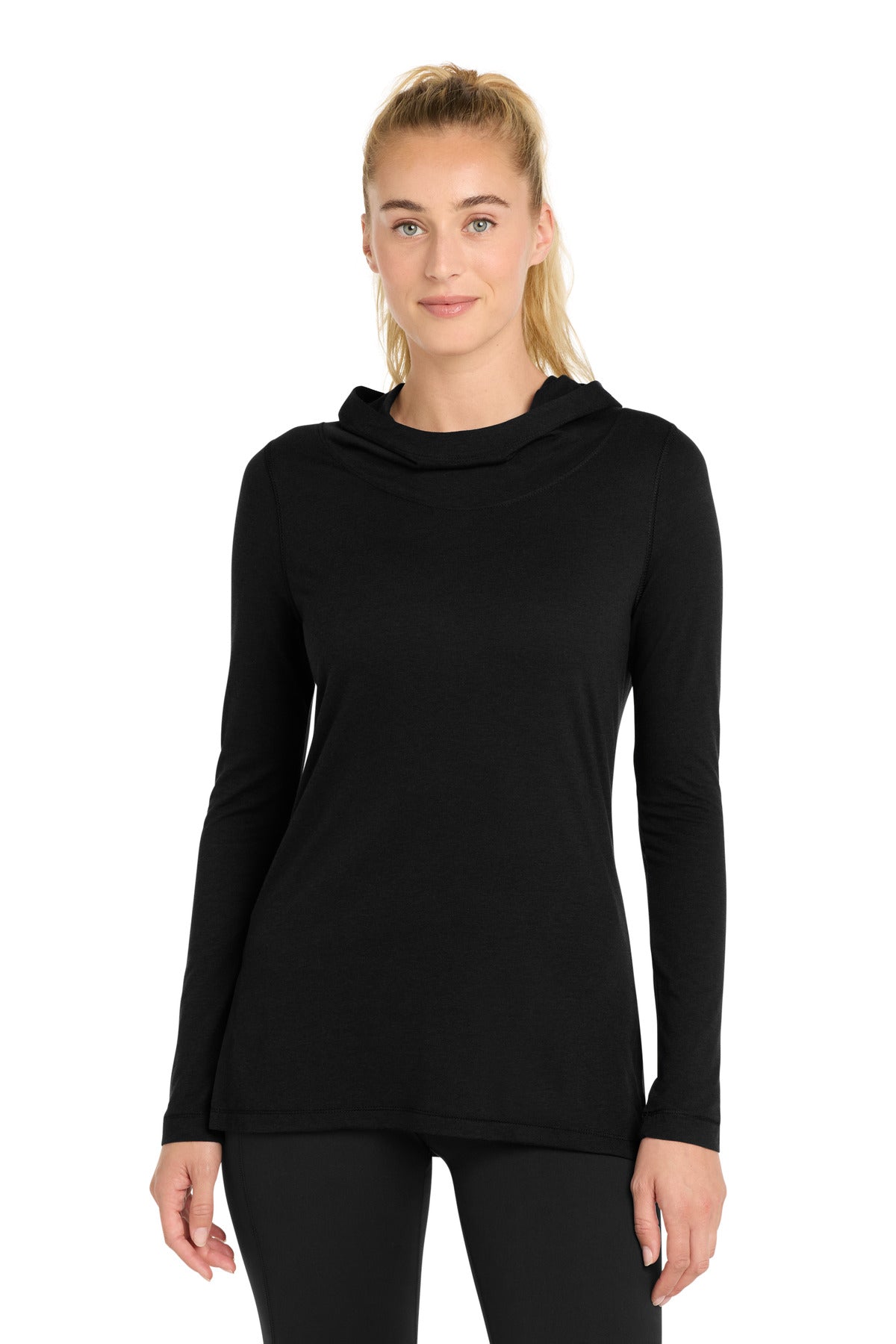 Sport-Tek ® Women's PosiCharge ® Tri-Blend Wicking Long Sleeve Hoodie LST406