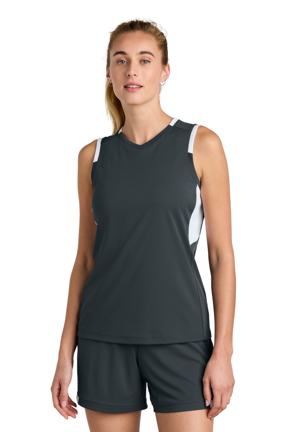 Sport-Tek ® Women's Club Sleeveless V-Neck LST441