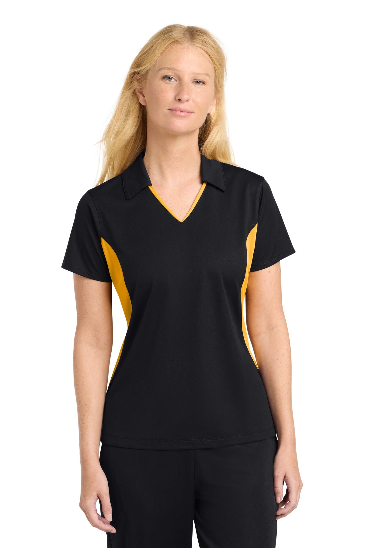 Sport-Tek ® Women's Side Blocked Micropique Sport-Wick ® Polo. LST655