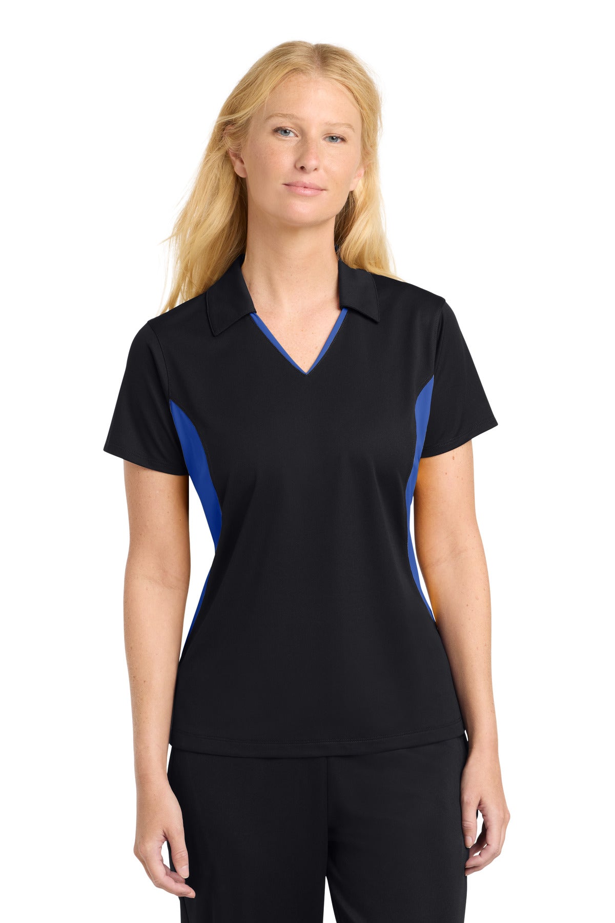 Sport-Tek ® Women's Side Blocked Micropique Sport-Wick ® Polo. LST655