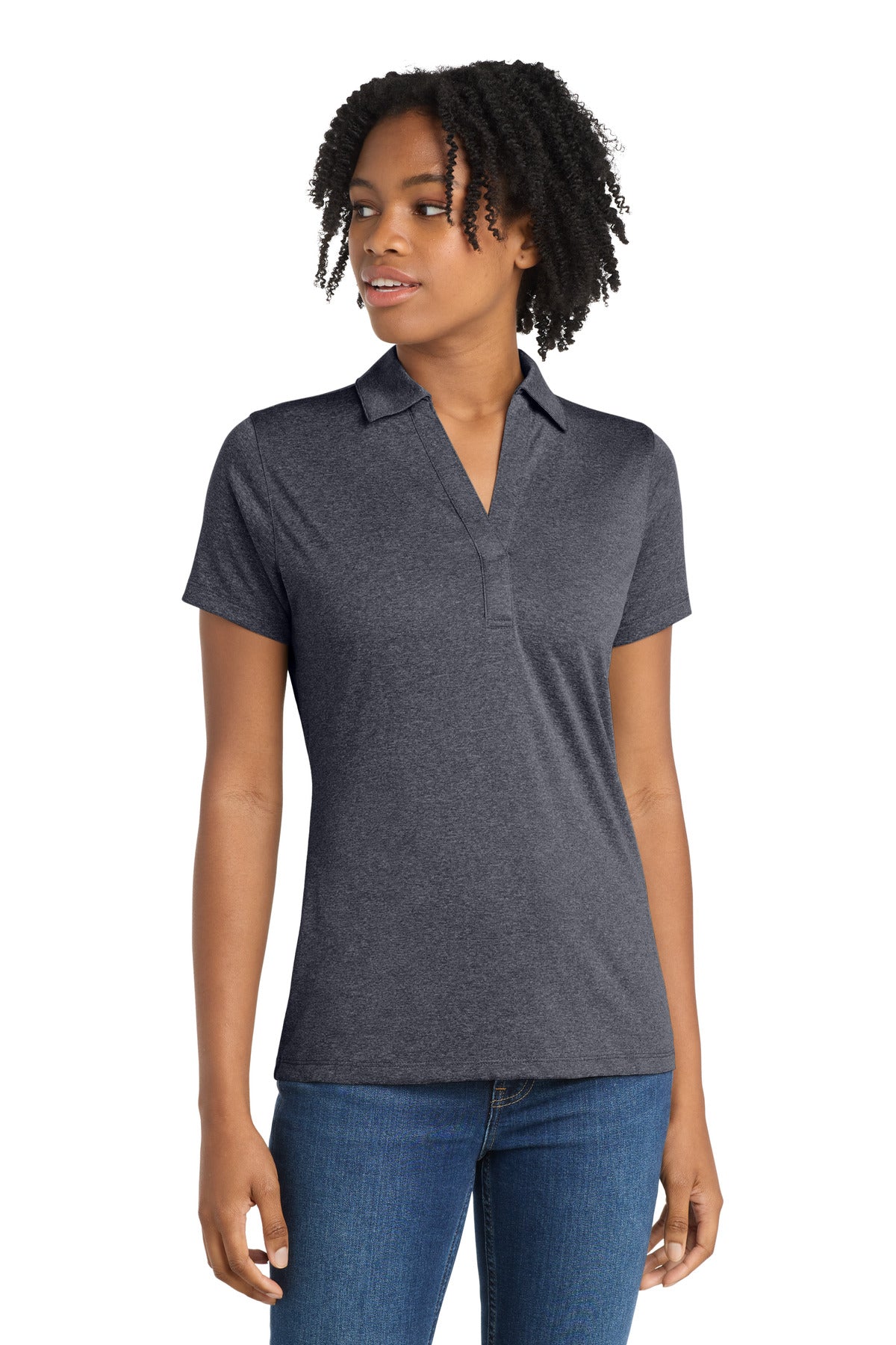 Sport-Tek ® Women's Heather Contender™ Polo. LST660
