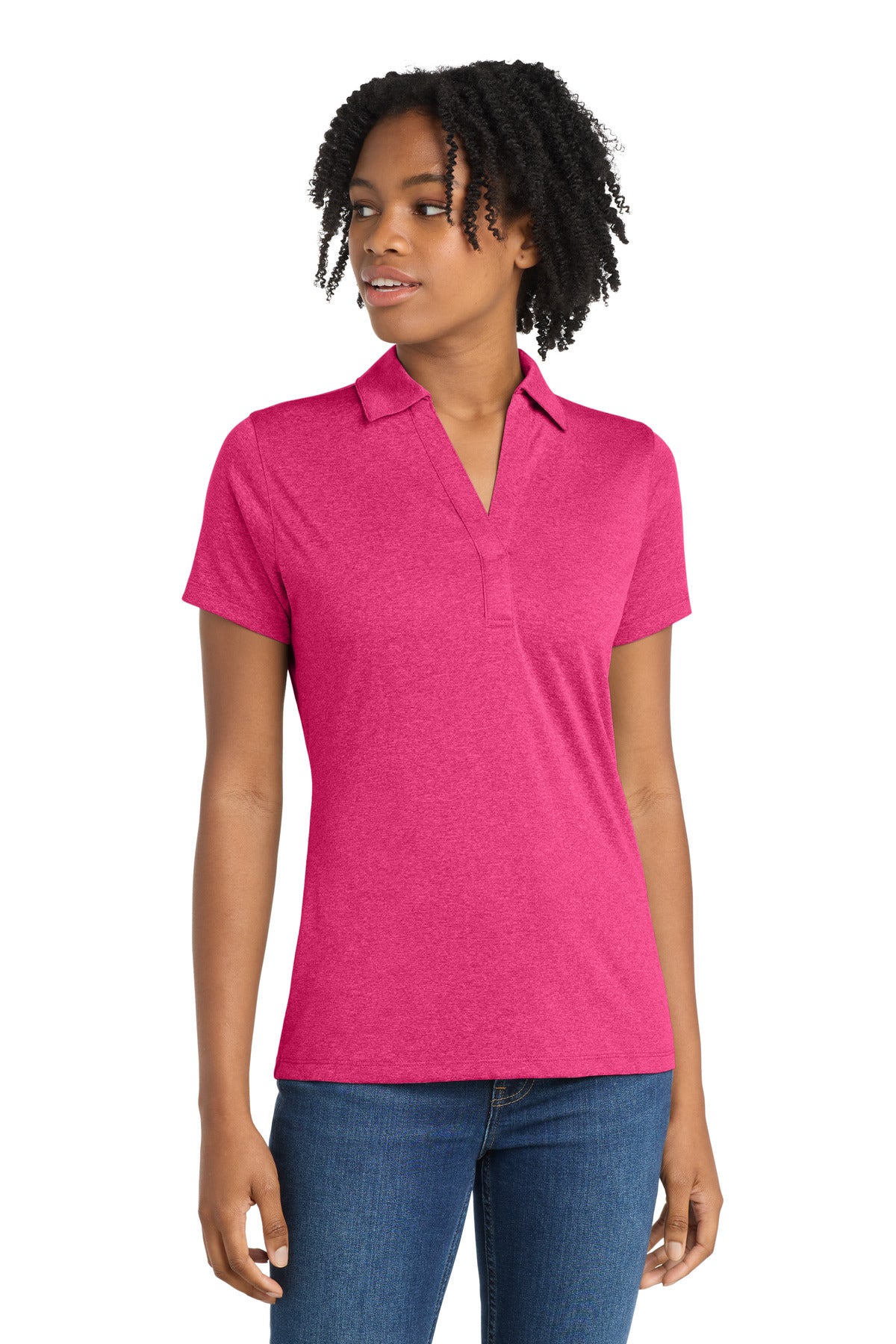 Sport-Tek ® Women's Heather Contender™ Polo. LST660