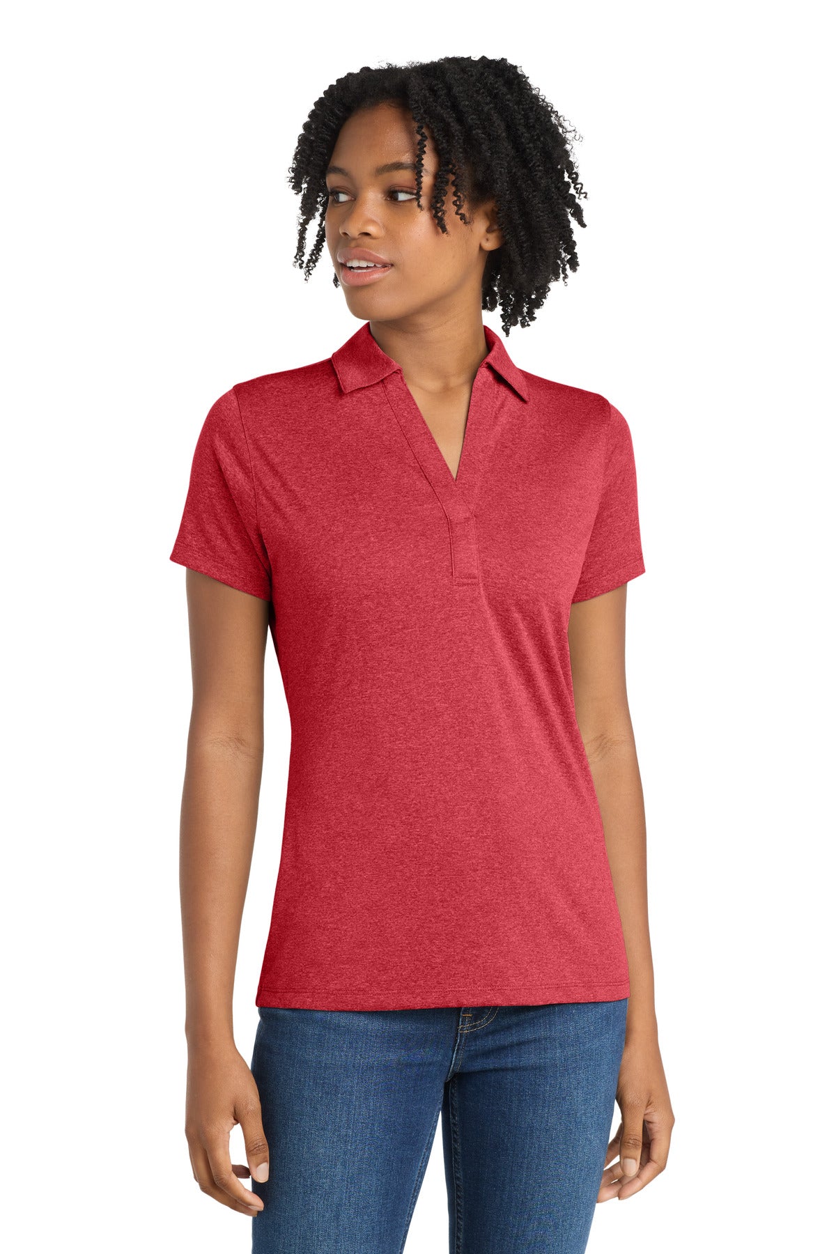 Sport-Tek ® Women's Heather Contender™ Polo. LST660