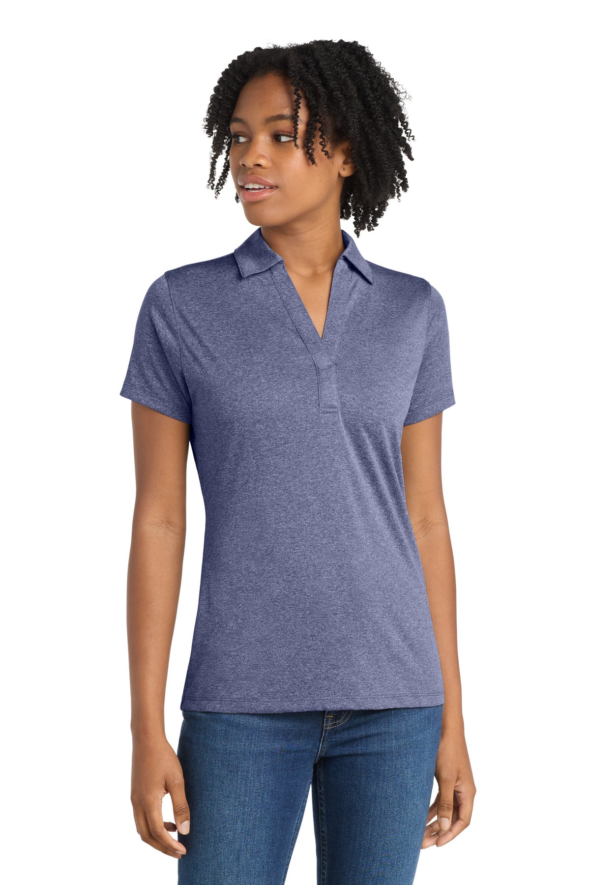 Sport-Tek ® Women's Heather Contender™ Polo. LST660
