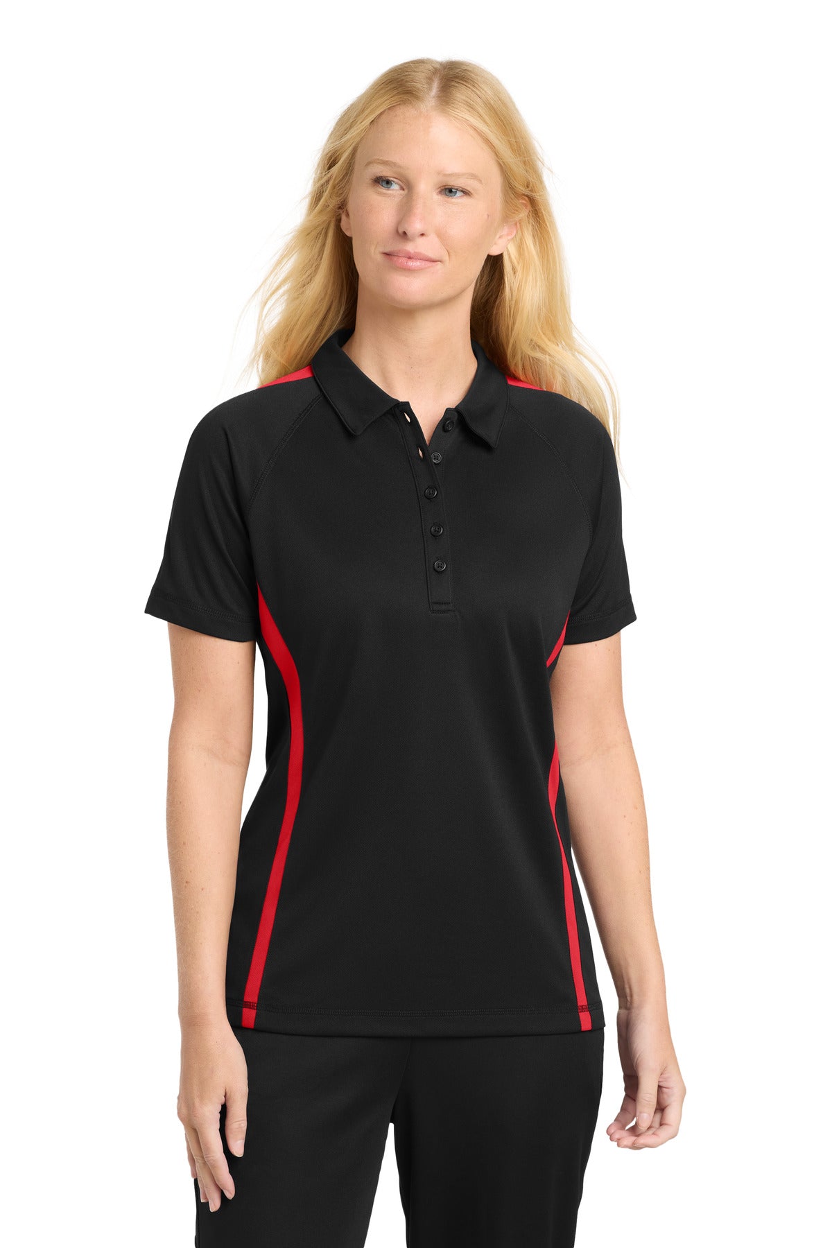 Sport-Tek ® Women's PosiCharge ® Micro-Mesh Colorblock Polo. LST685