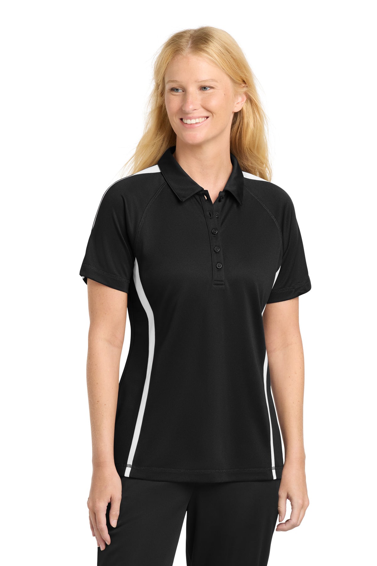 Sport-Tek ® Women's PosiCharge ® Micro-Mesh Colorblock Polo. LST685