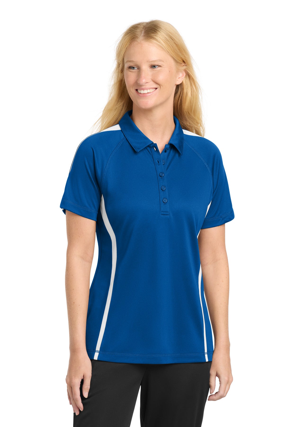 Sport-Tek ® Women's PosiCharge ® Micro-Mesh Colorblock Polo. LST685