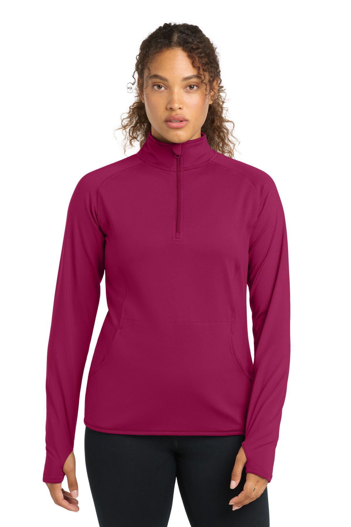 Sport-Tek ® Women's Sport-Wick ® Stretch 1/4-Zip Pullover. LST850
