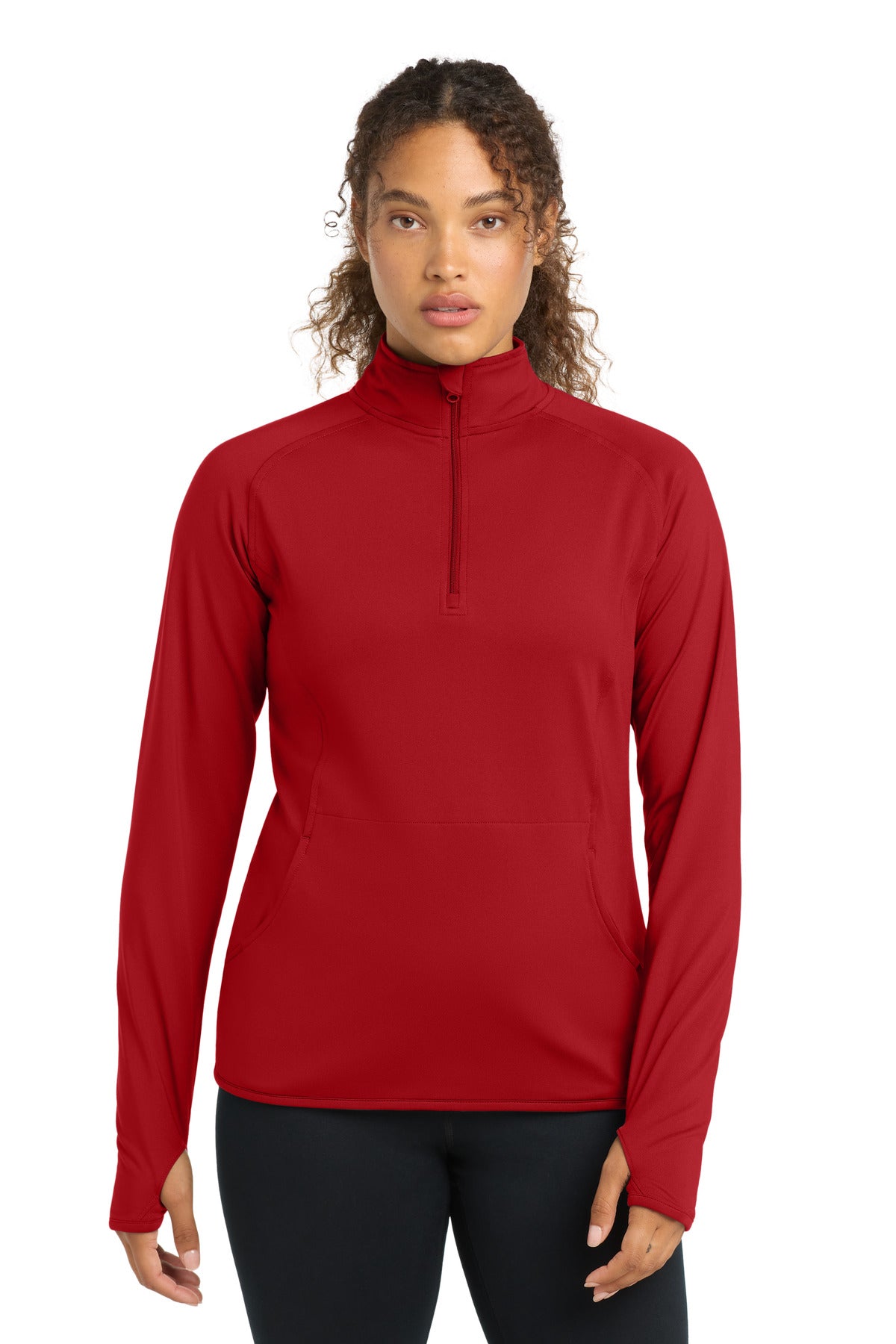 Sport-Tek ® Women's Sport-Wick ® Stretch 1/4-Zip Pullover. LST850