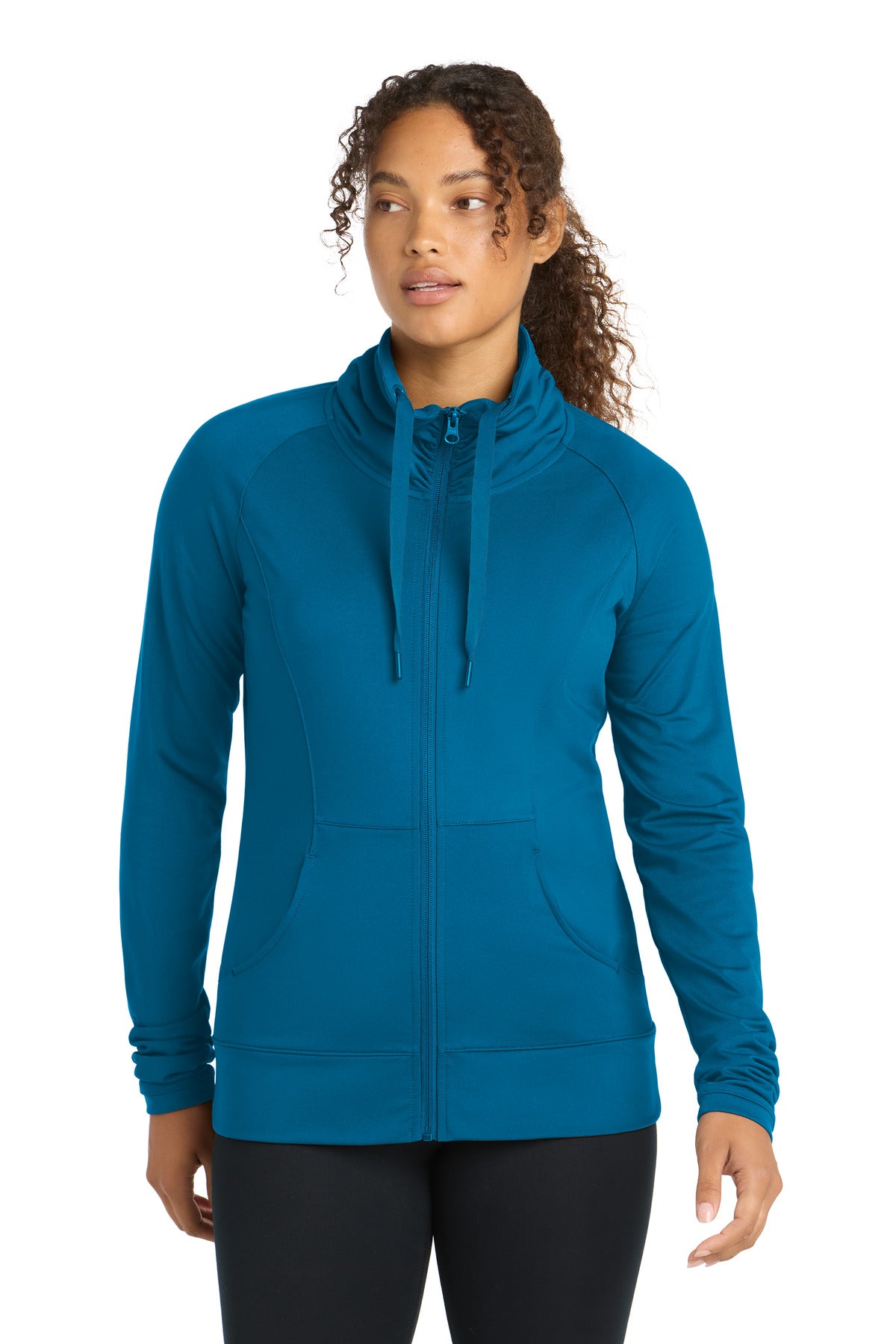Sport-Tek ® Women's Sport-Wick ® Stretch Full-Zip Jacket. LST852