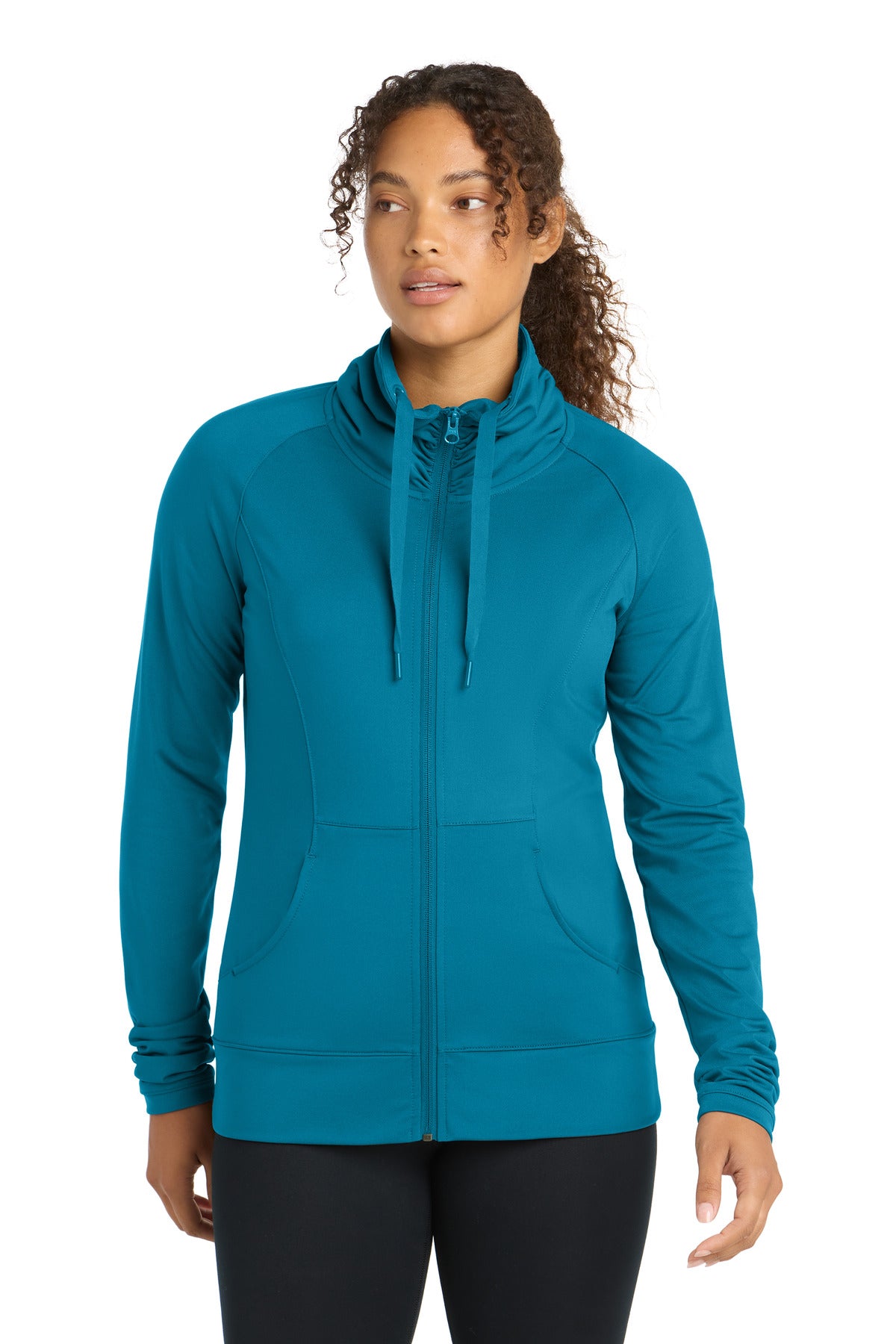 Sport-Tek ® Women's Sport-Wick ® Stretch Full-Zip Jacket. LST852