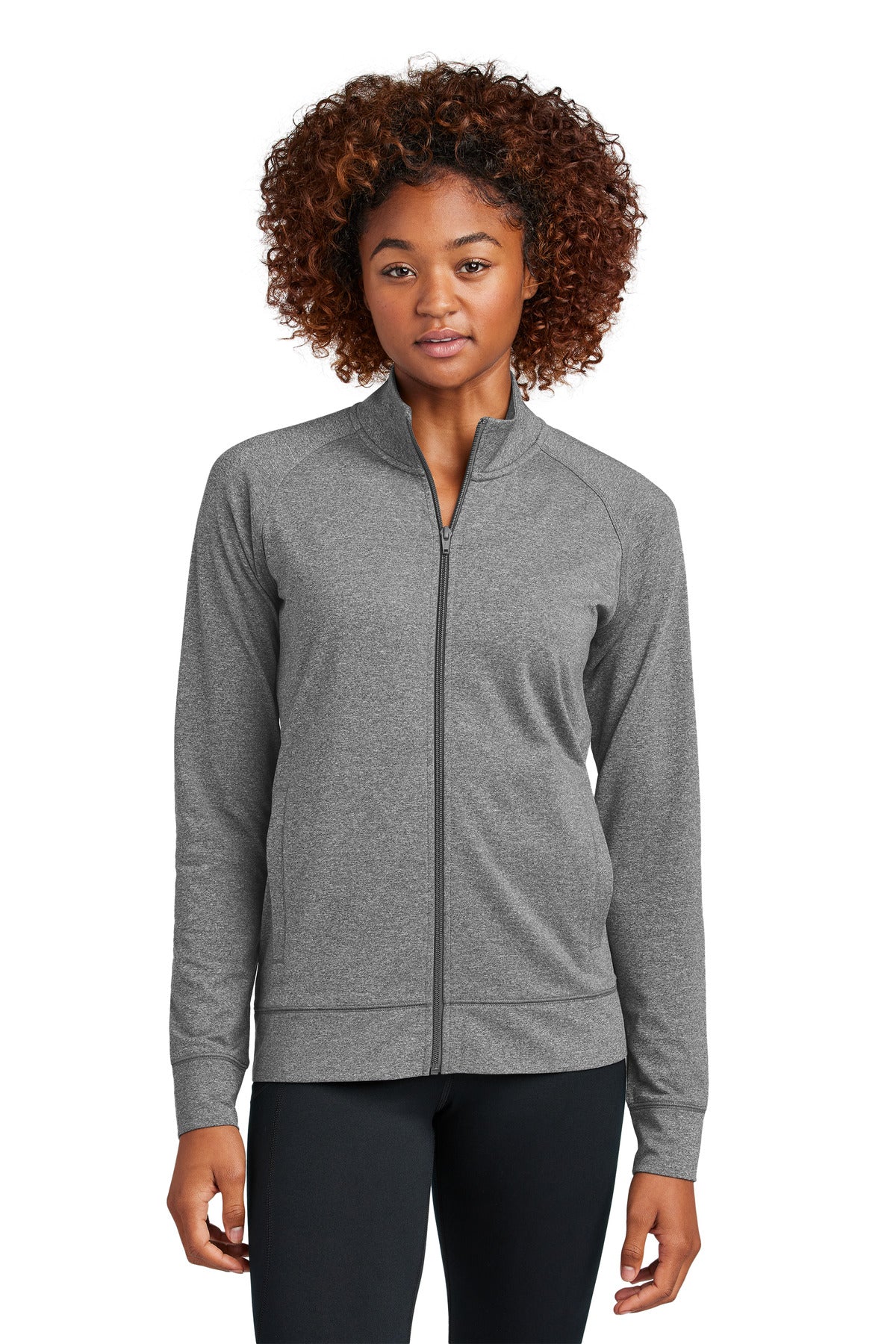Sport-Tek ® Women's Sport-Wick ® Stretch Full-Zip Cadet Jacket LST857