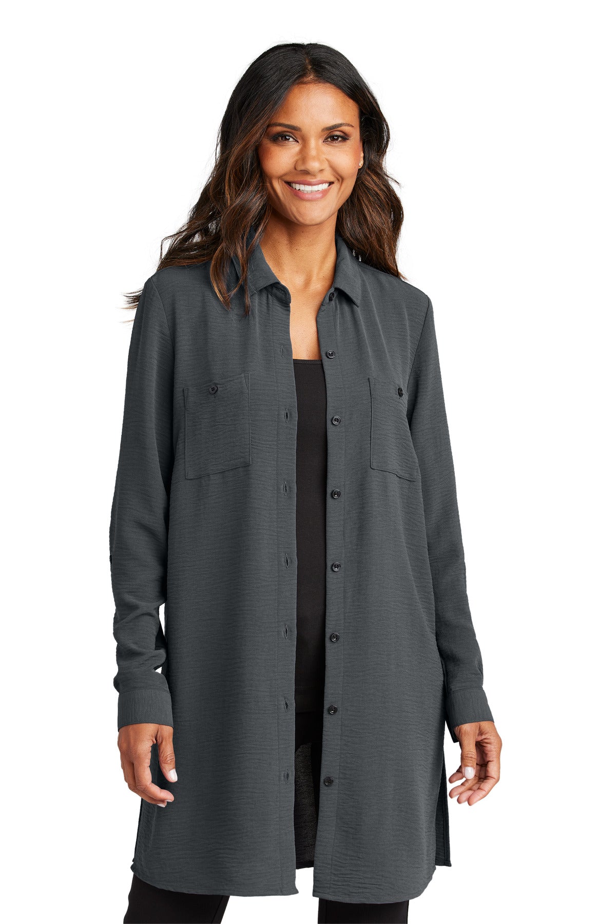 Port Authority ® Women's Textured Crepe Long Tunic LW715