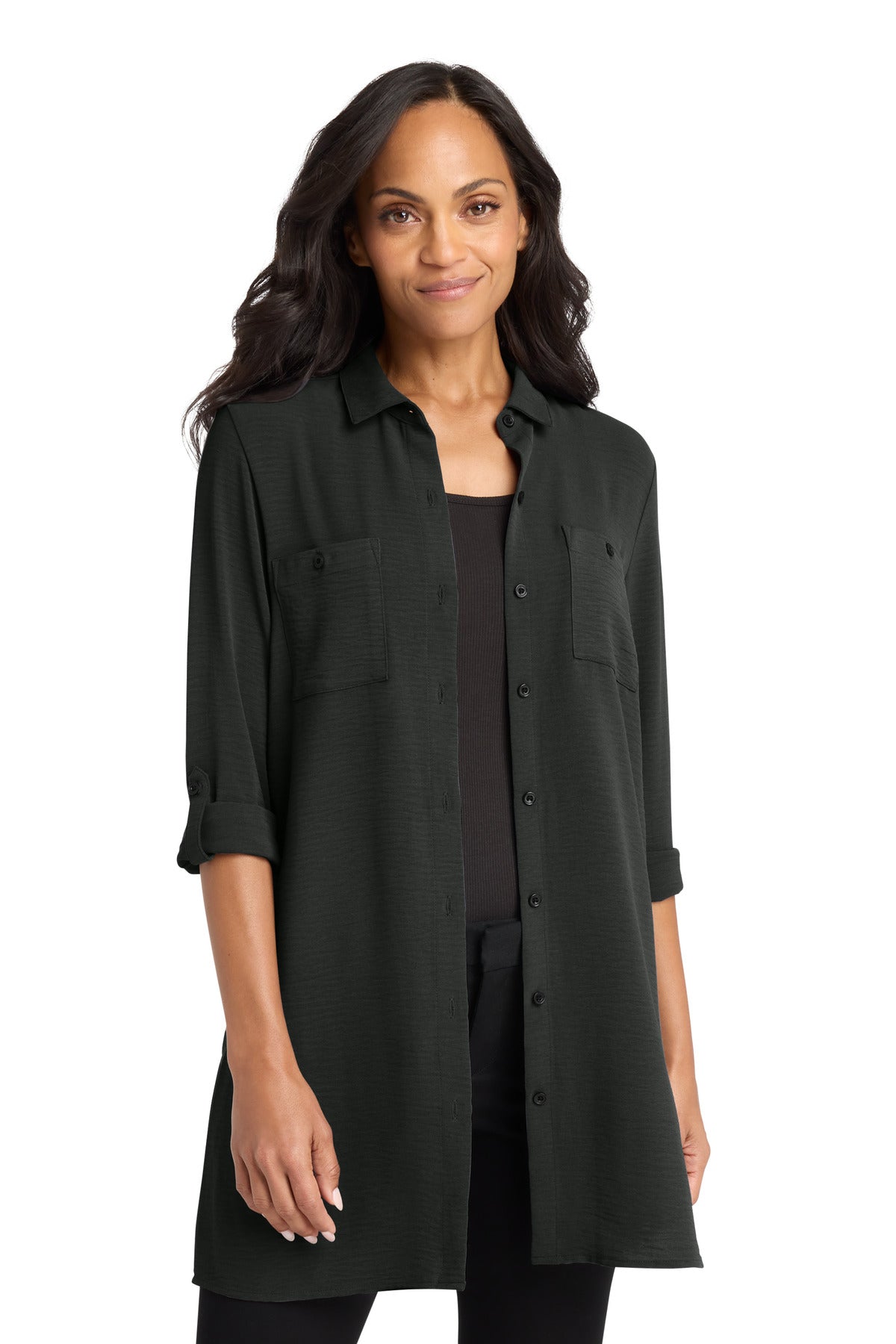 Port Authority ® Women's Textured Crepe Long Tunic LW715