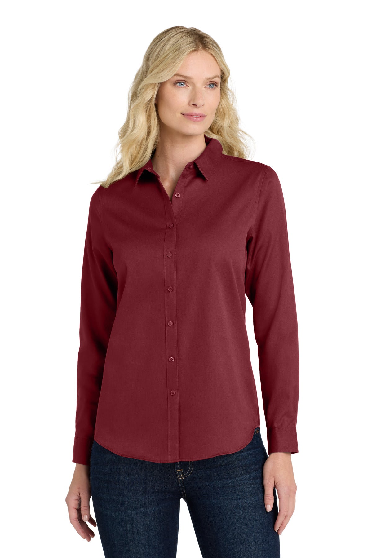 Port Authority ® Women's Long Sleeve SuperPro React ™ Twill Shirt. LW808