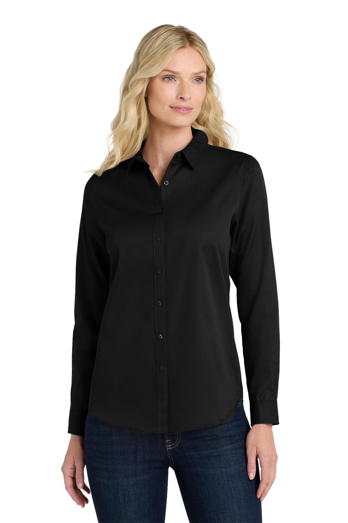 Port Authority ® Women's Long Sleeve SuperPro React ™ Twill Shirt. LW808