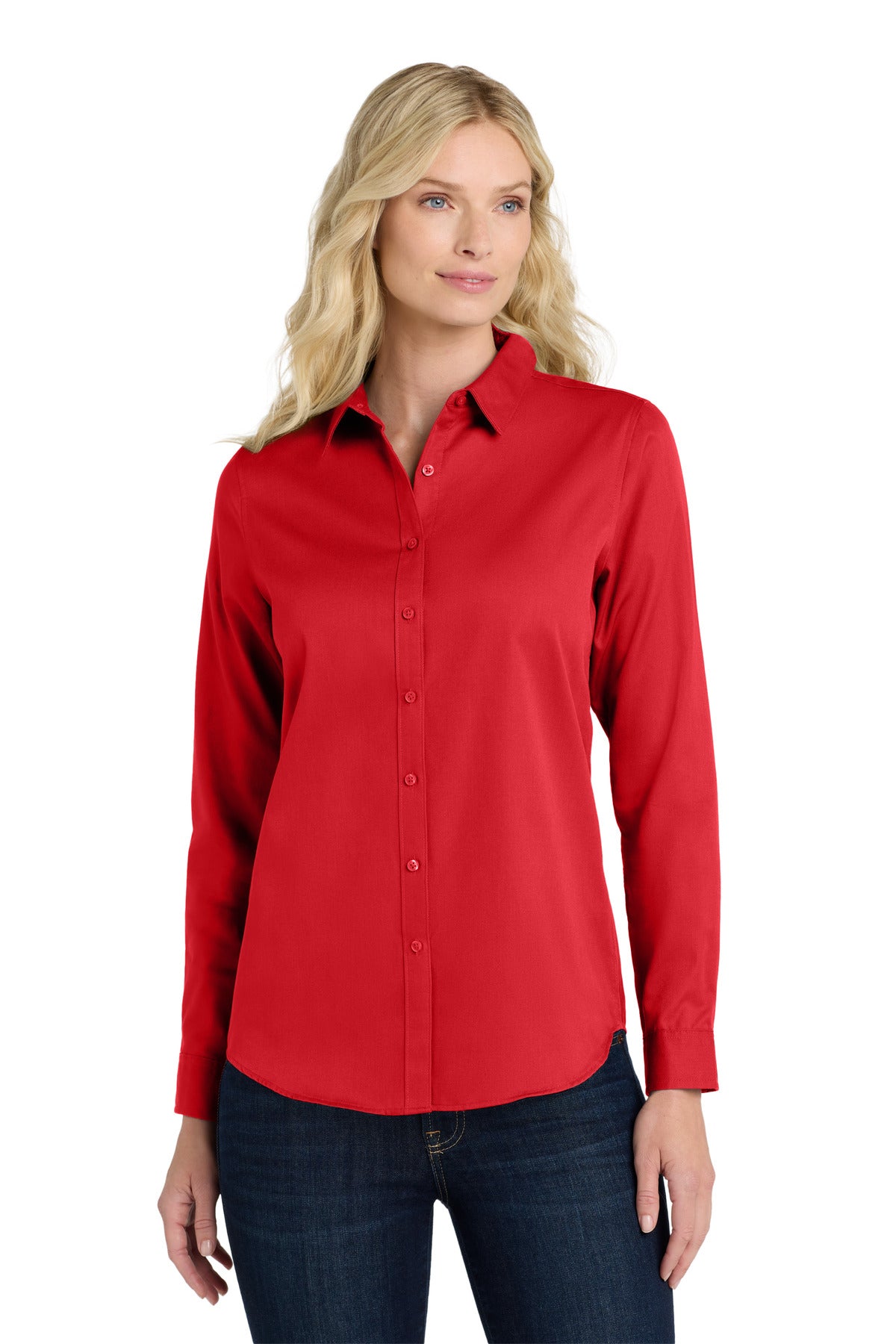 Port Authority ® Women's Long Sleeve SuperPro React ™ Twill Shirt. LW808