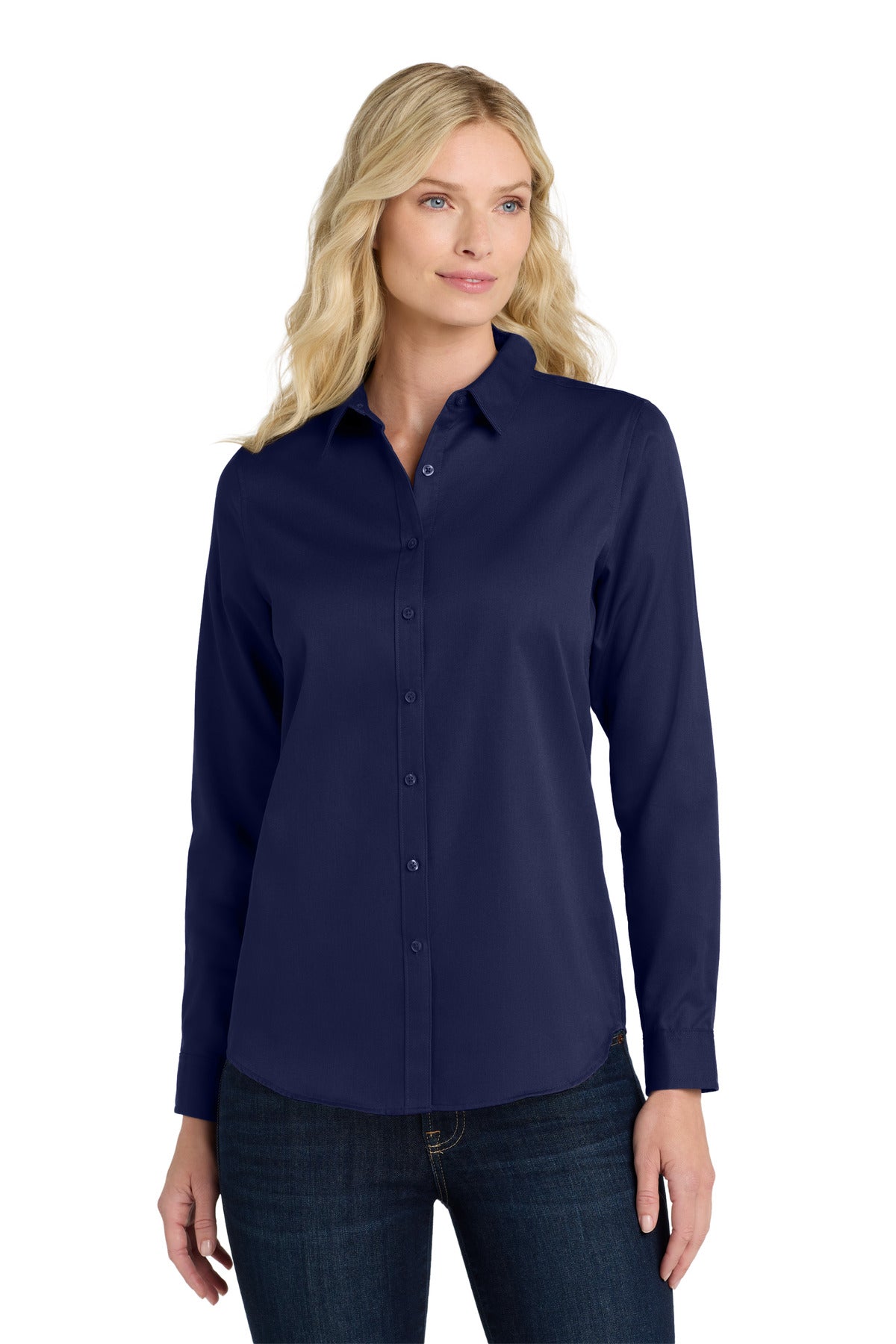 Port Authority ® Women's Long Sleeve SuperPro React ™ Twill Shirt. LW808