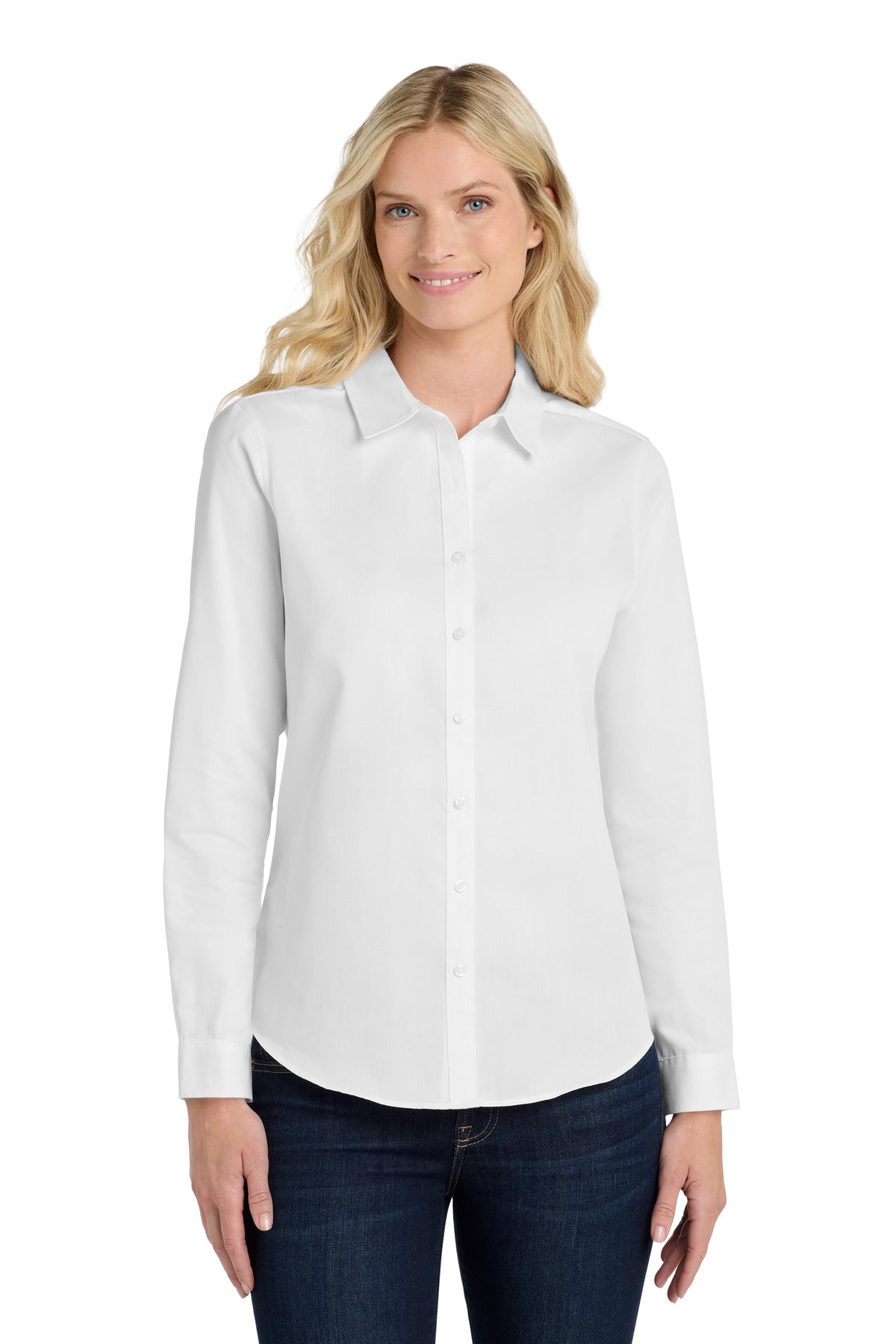 Port Authority ® Women's Long Sleeve SuperPro React ™ Twill Shirt. LW808