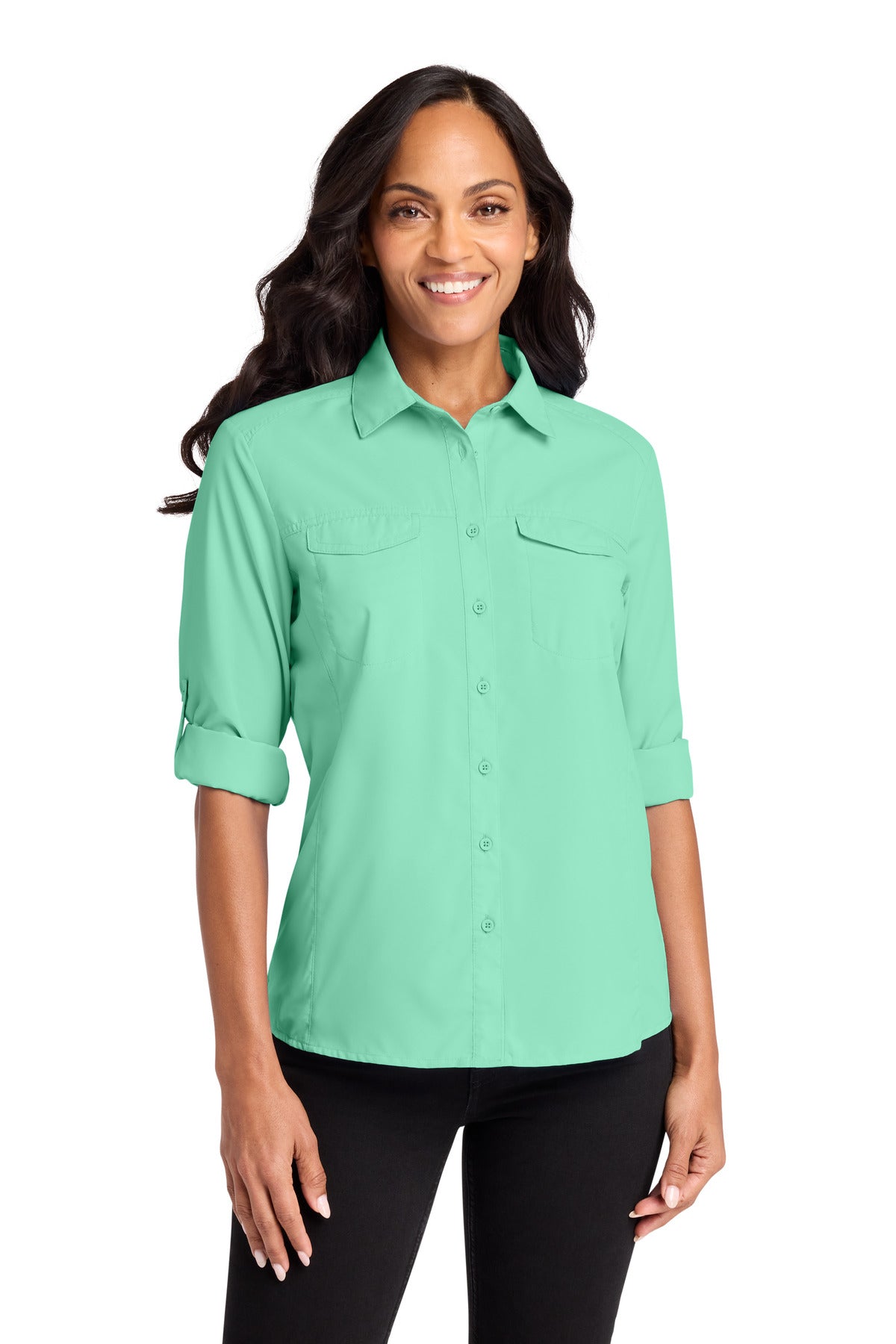 Port Authority ® Women's Long Sleeve UV Daybreak Shirt LW960